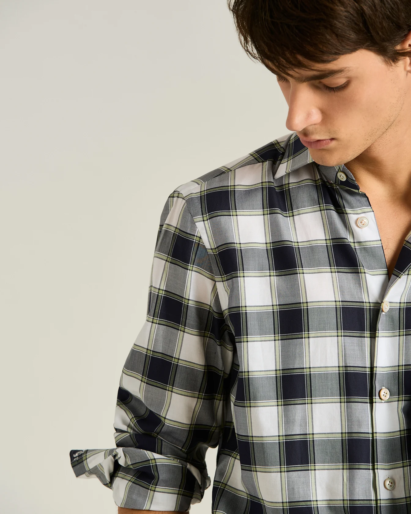 CHECKED COTTON SHIRT - Image 4