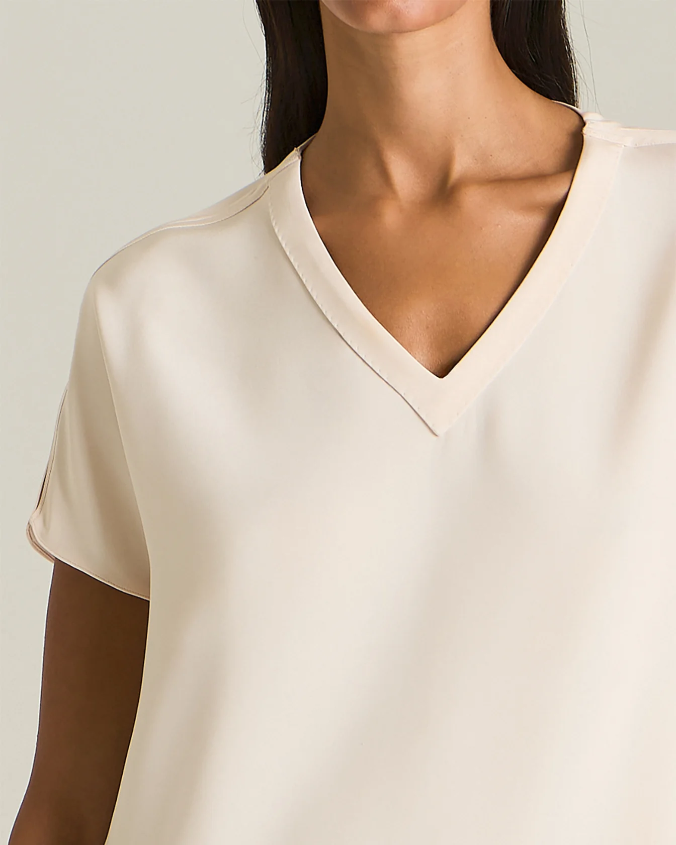 TAILORED SILK T-SHIRT - Image 5