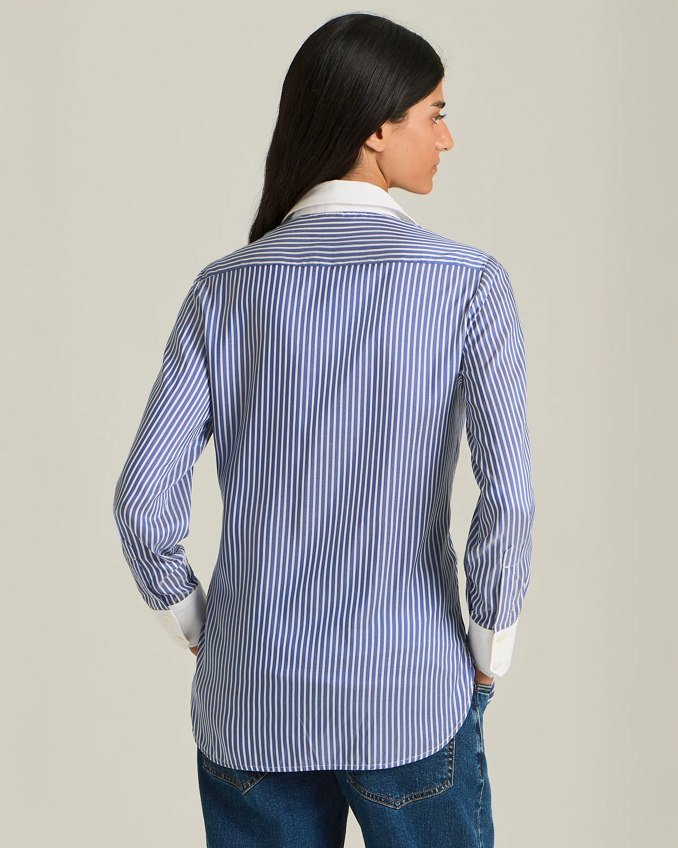 STRIPED SILK SHIRT - Image 3
