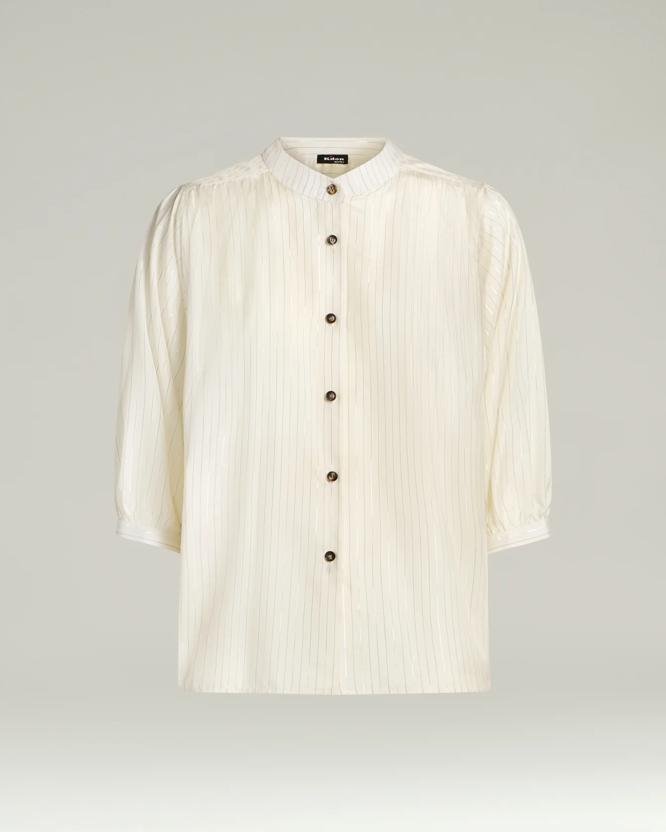 SILK SHIRT WHITE AND BLACK