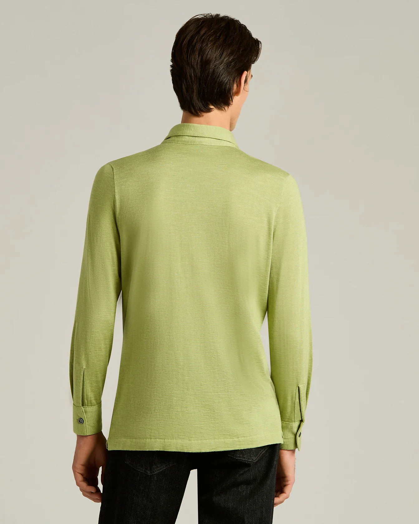 SILK, CASHMERE AND LINEN BLEND OVERSHIRT - Image 3
