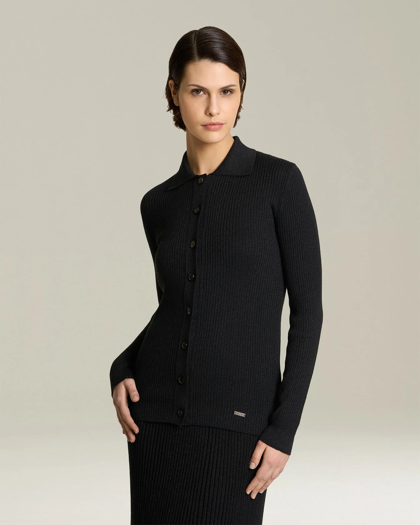 LAMÉ WOOL SHIRT - Image 2
