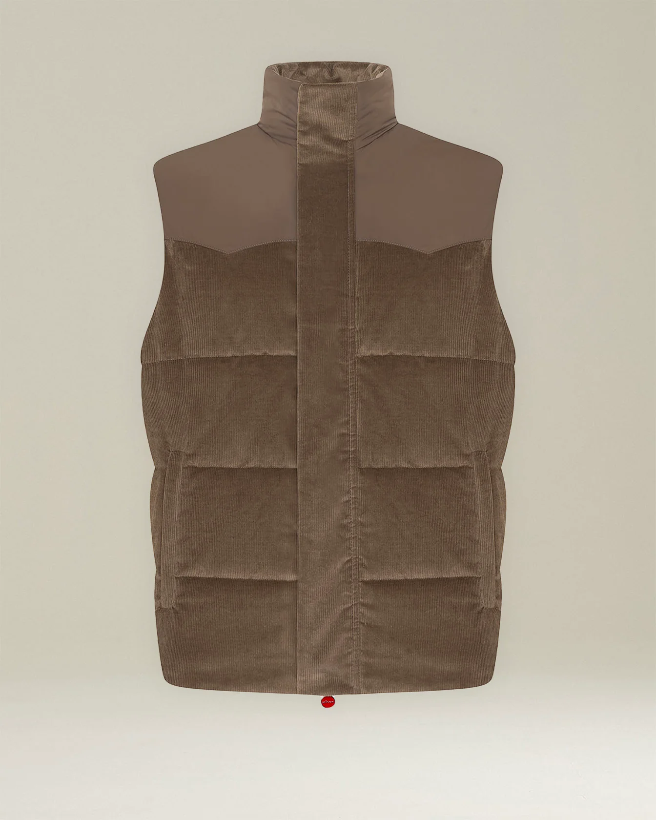 VELVET SLEEVELESS DOWN JACKET