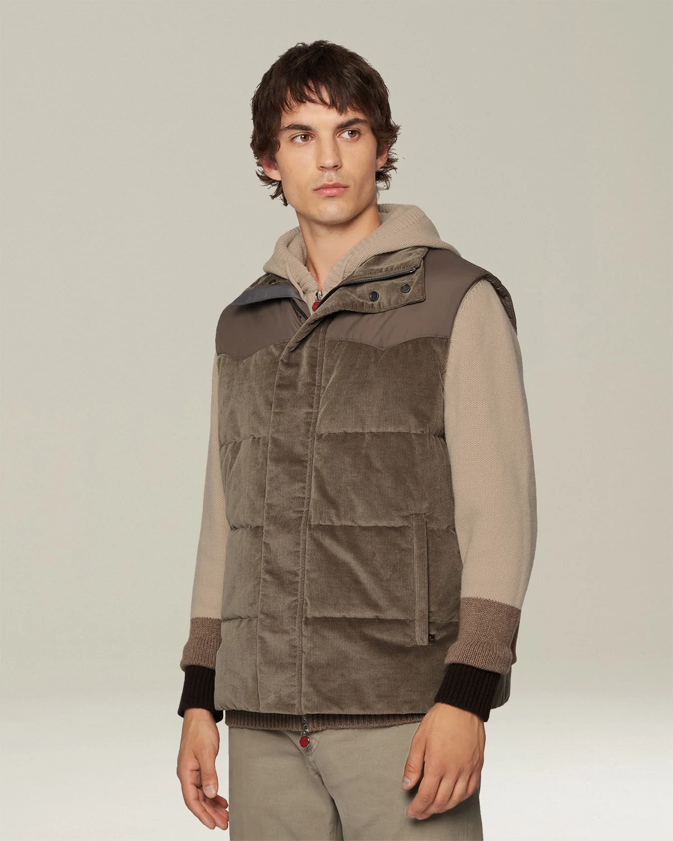 VELVET SLEEVELESS DOWN JACKET - Image 2