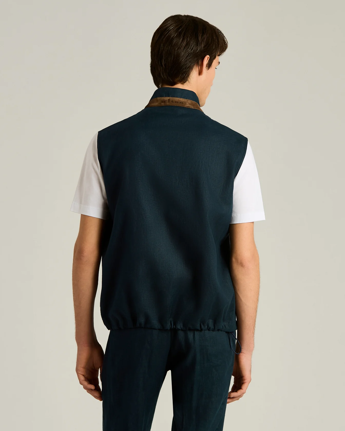 LINEN SLEEVELESS JACKET - Image 3