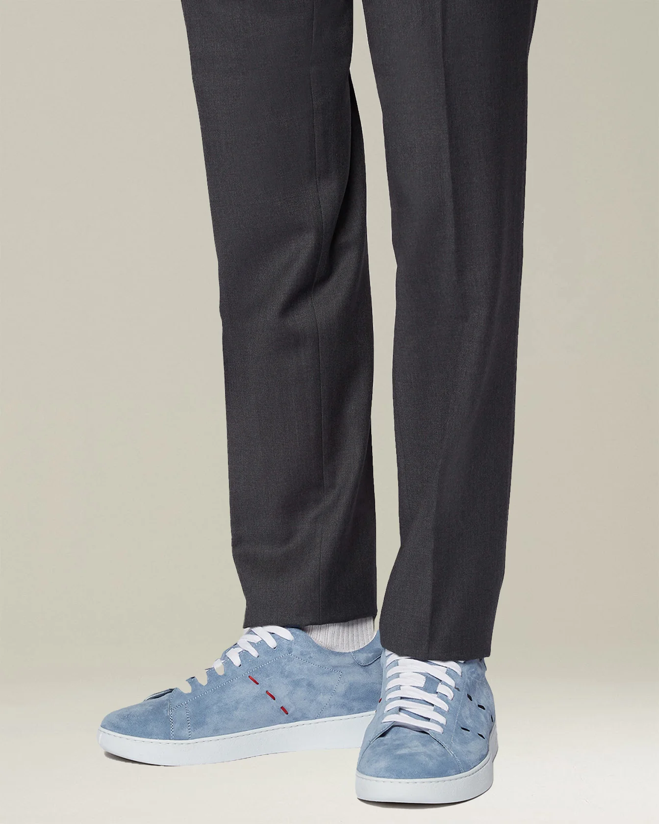 LEATHER ‘STITCHING’ SNEAKERS - Image 5