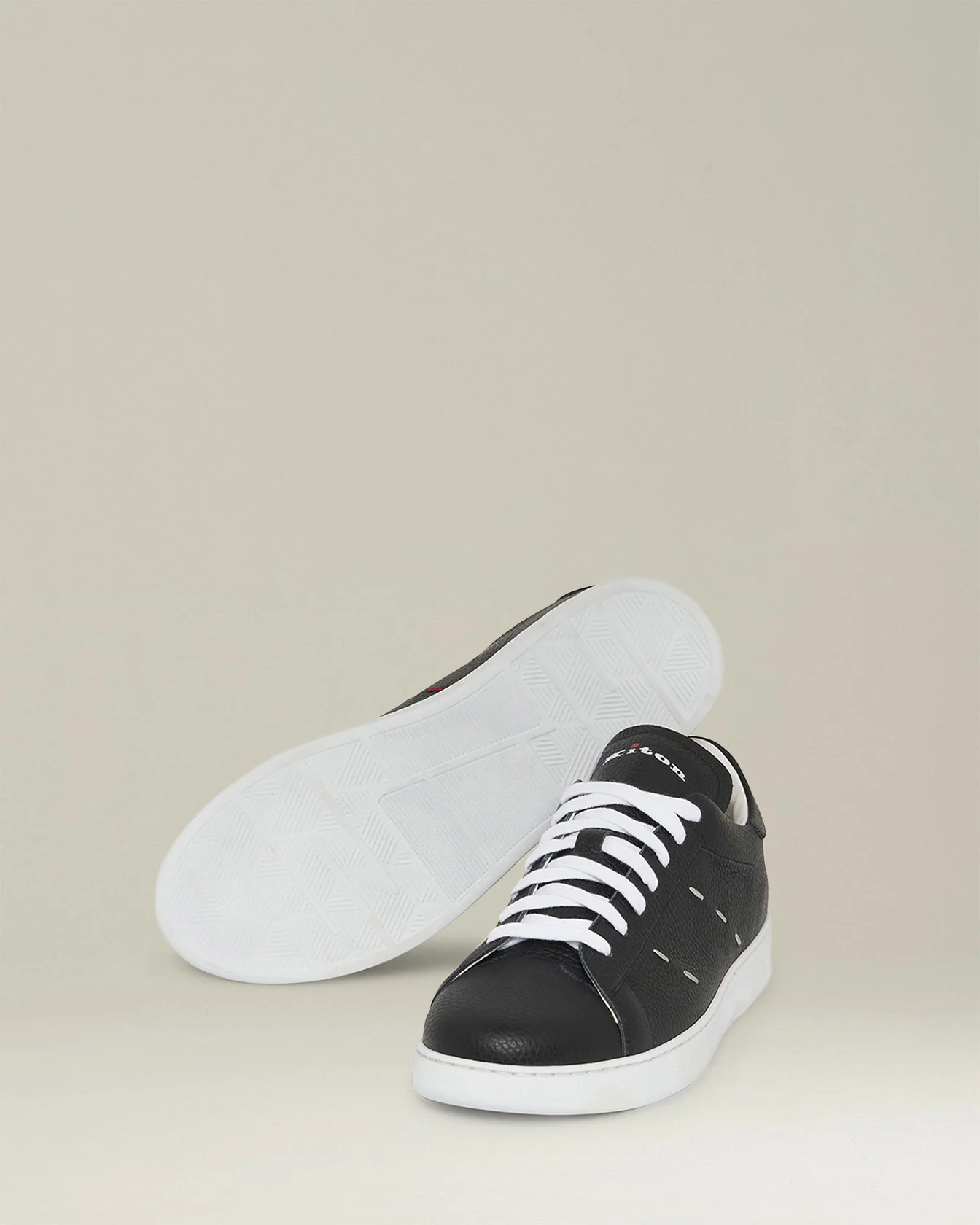 LEATHER ‘STITCHING’ SNEAKERS - Image 3