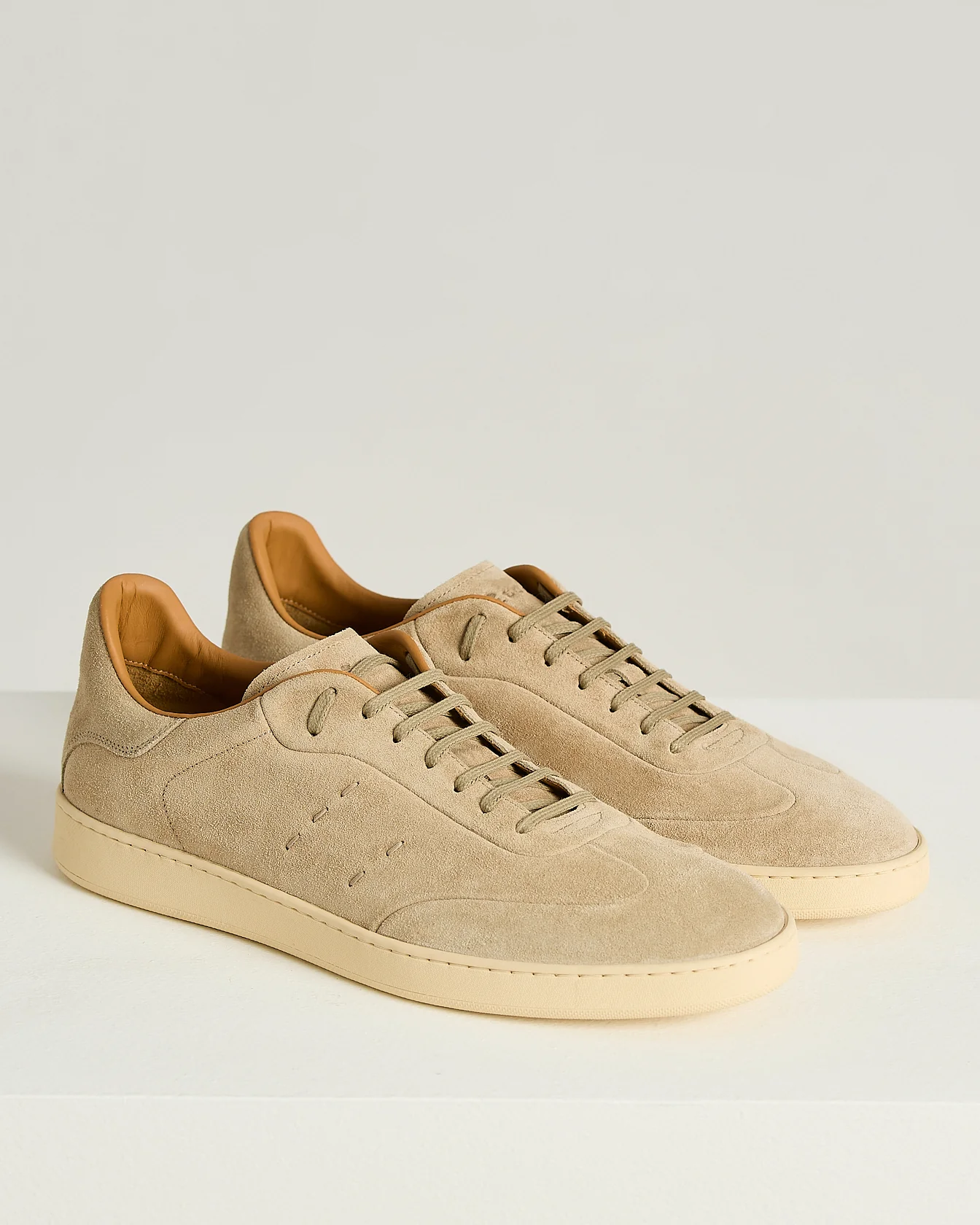 SUEDE CALFSKIN SAND SNEAKERS - Image 2