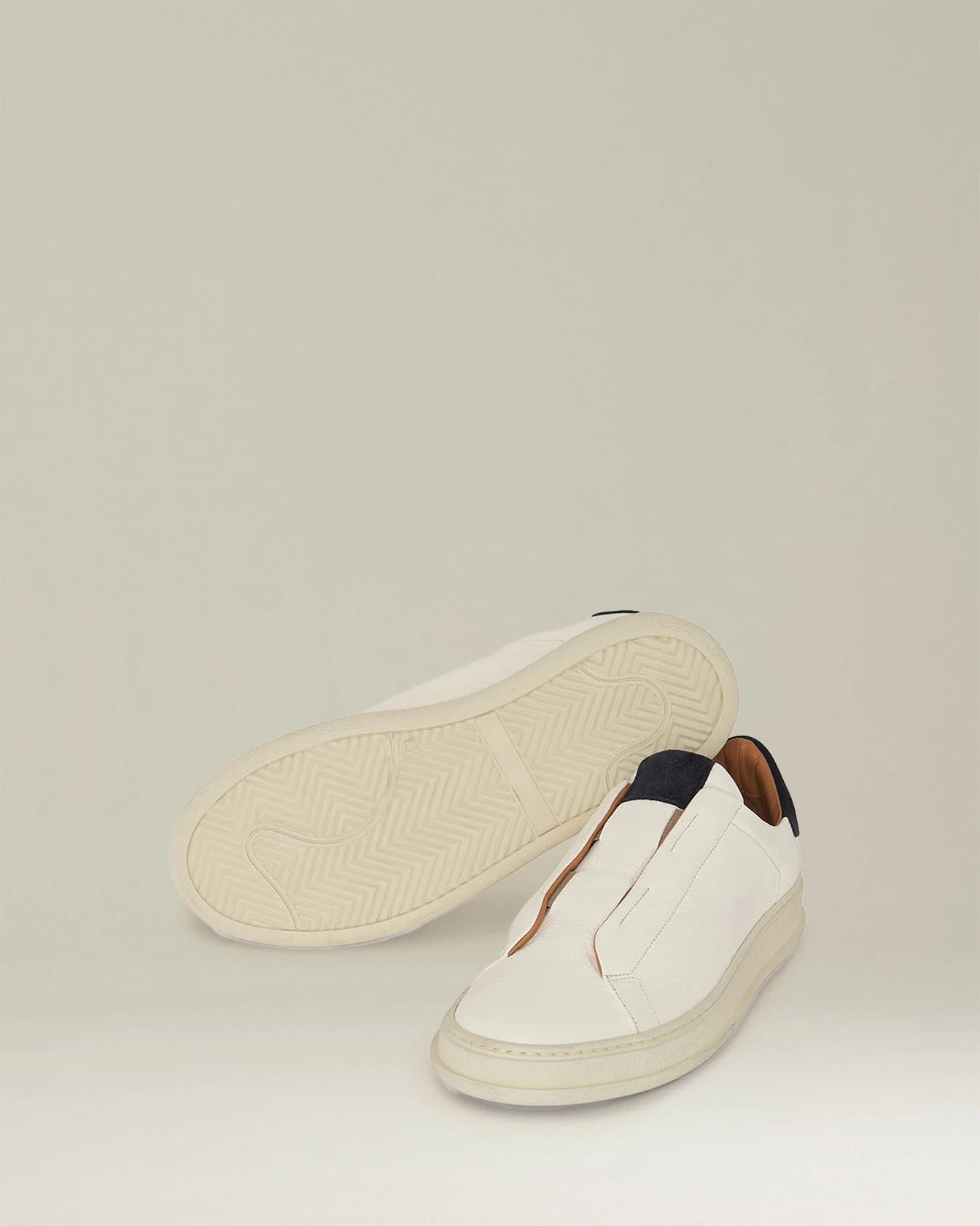 LEATHER SLIP-ON SNEAKERS - Image 3