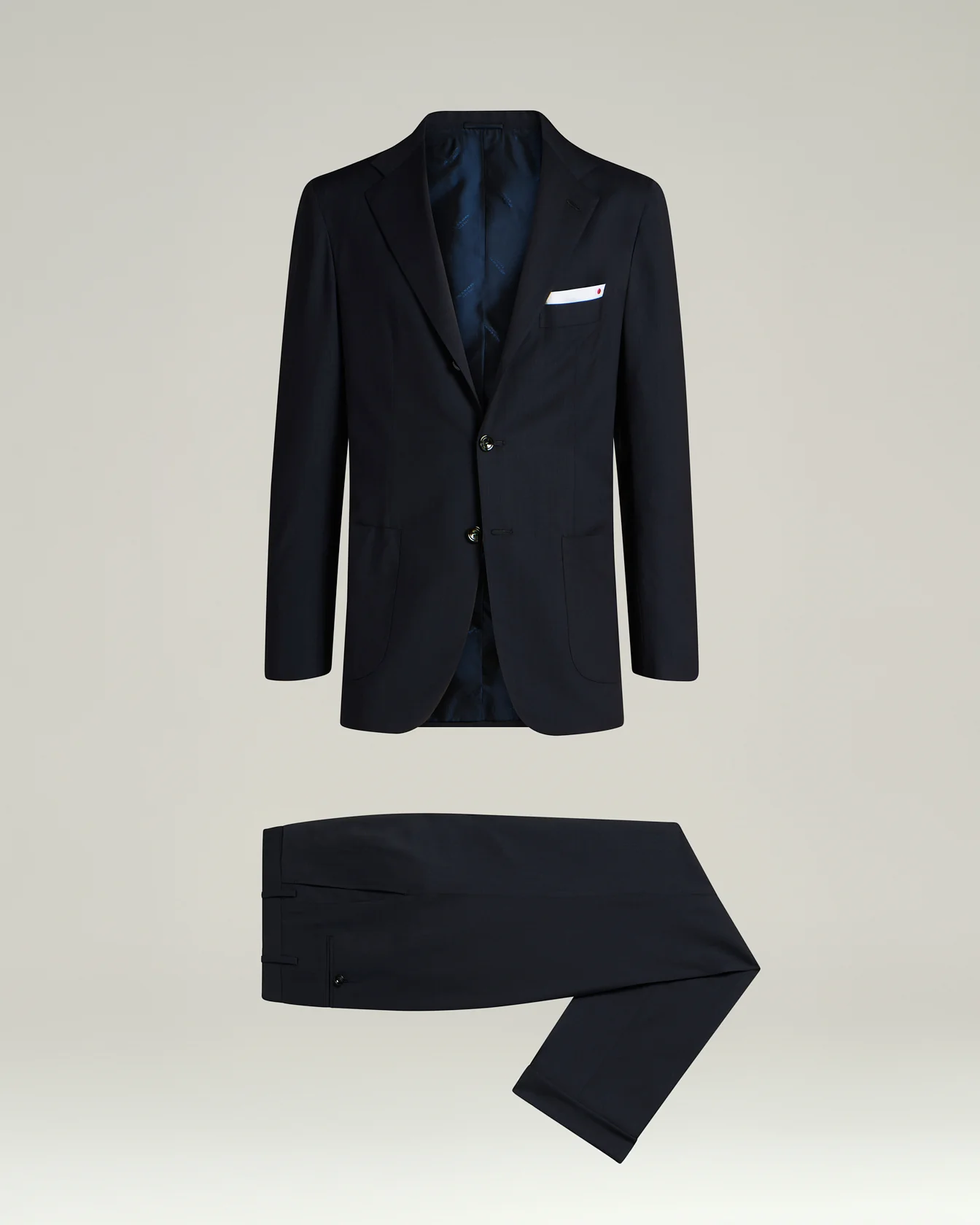 MONOCHROME WOOL SUIT IN NAVY BLUE