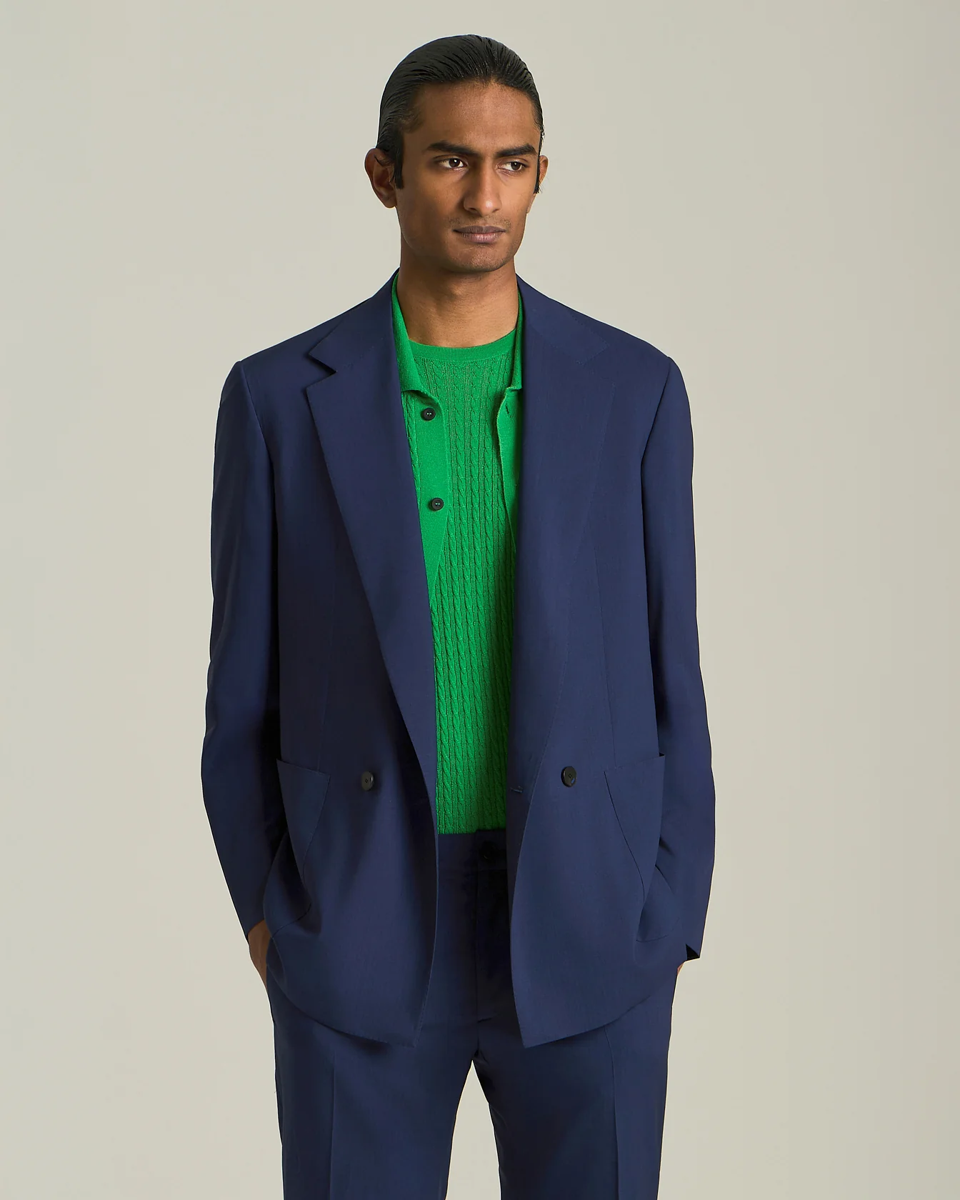 KNT DOUBLE-BREASTED WOOL SUIT - Image 2