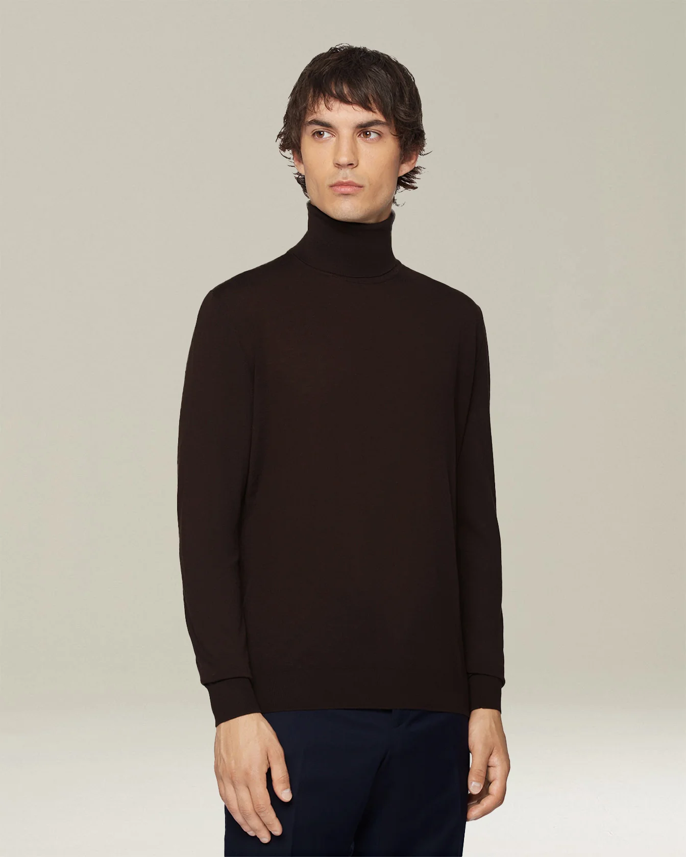 BLUE DIAMOND POLO NECK TOP - Image 2