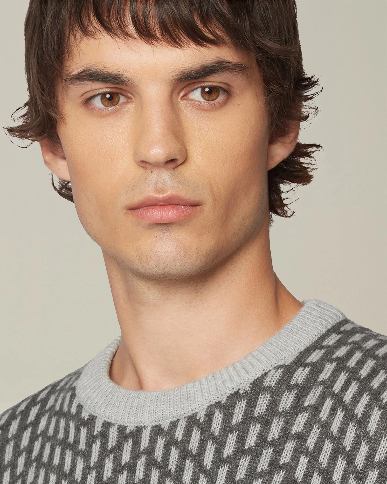 CASHMERE JUMPER WITH JACQUARD PATTERN - Image 4