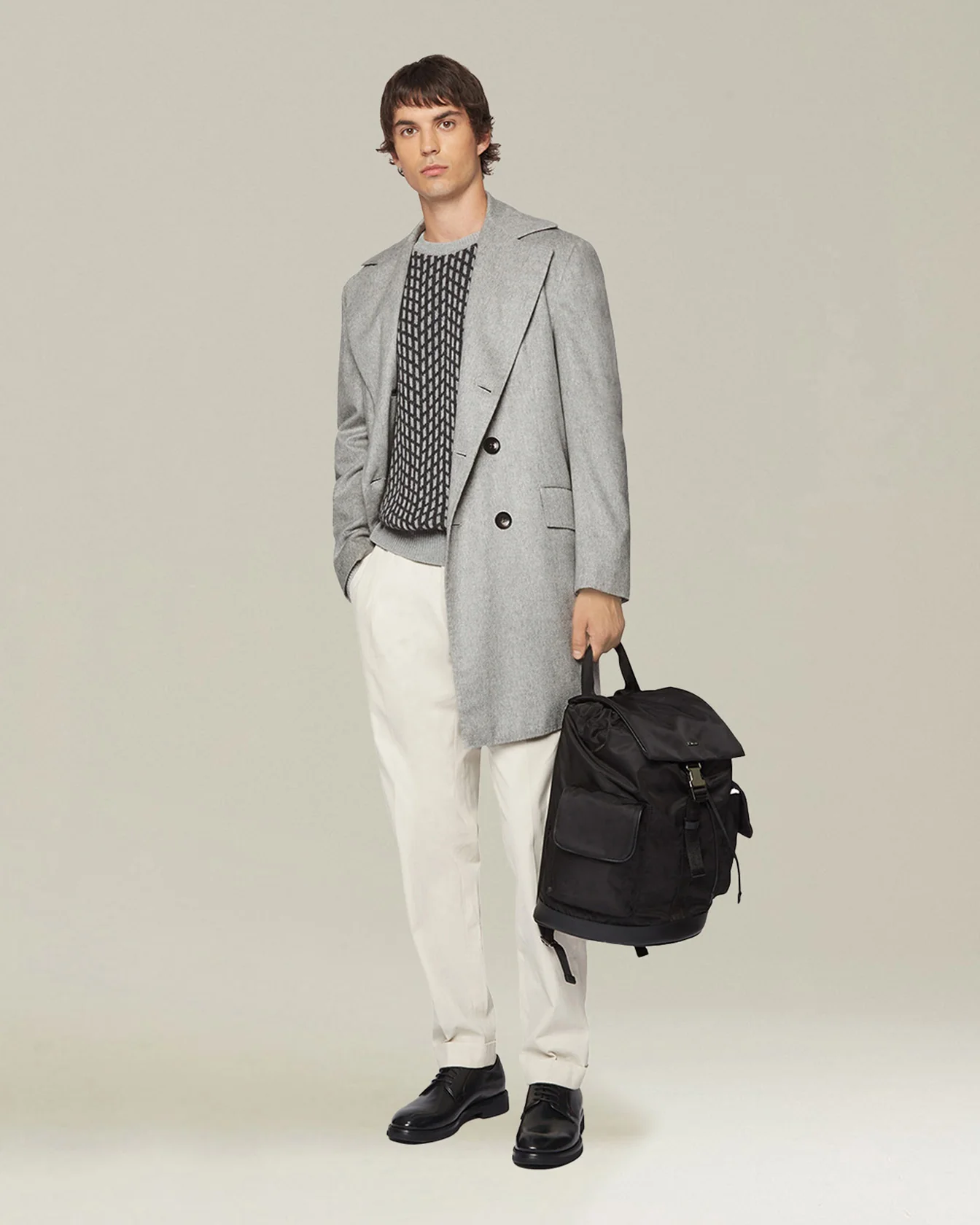 CASHMERE JUMPER WITH JACQUARD PATTERN - Image 5