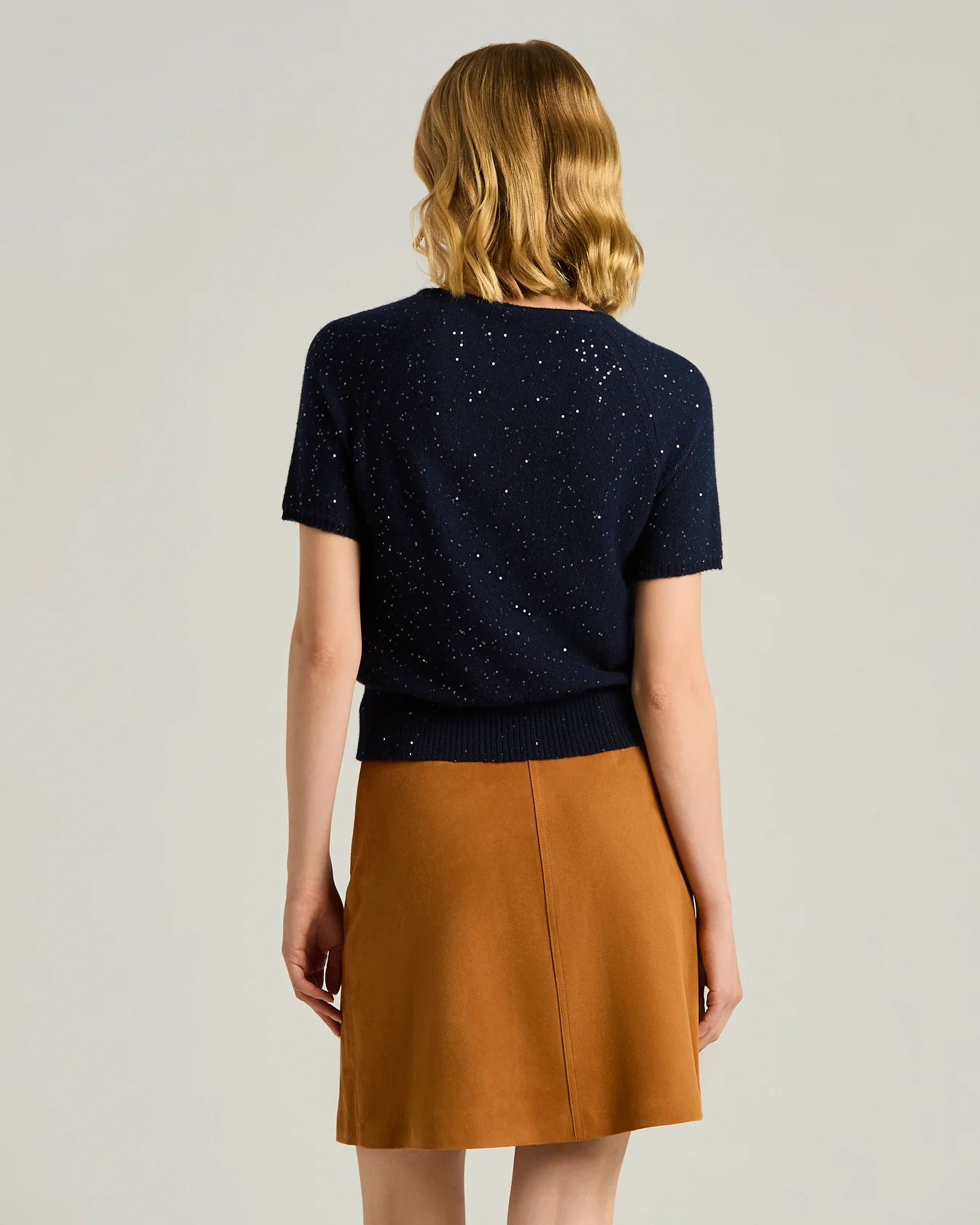 PURE CASHMERE SWEATER BLUE - Image 3