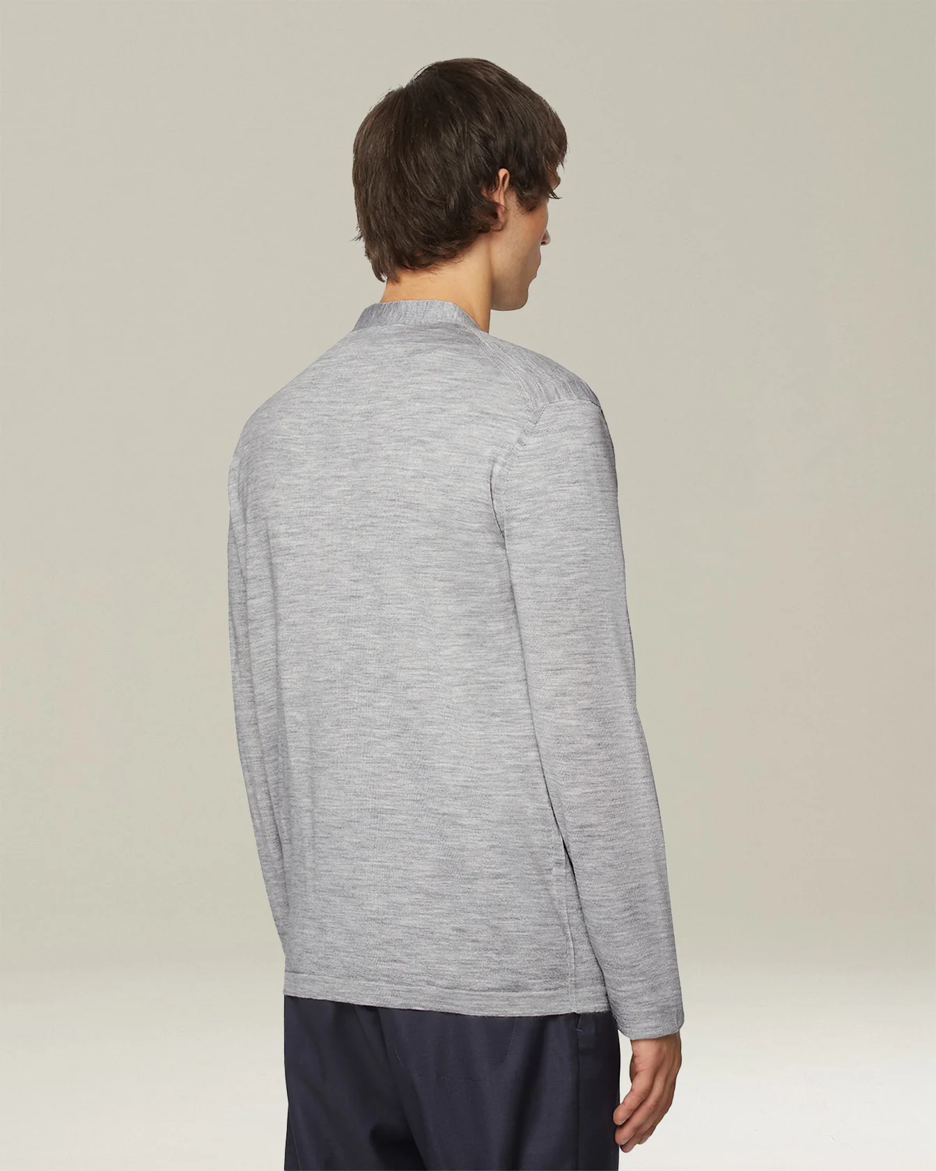WOOL AND SILK BLEND CARDIGAN - Image 3