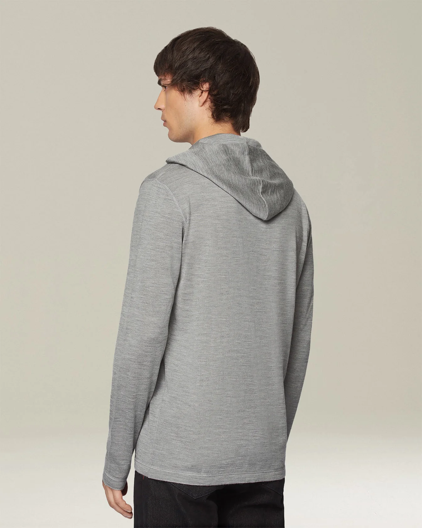 CASHMERE AND SILK HOODED TOP - Image 3