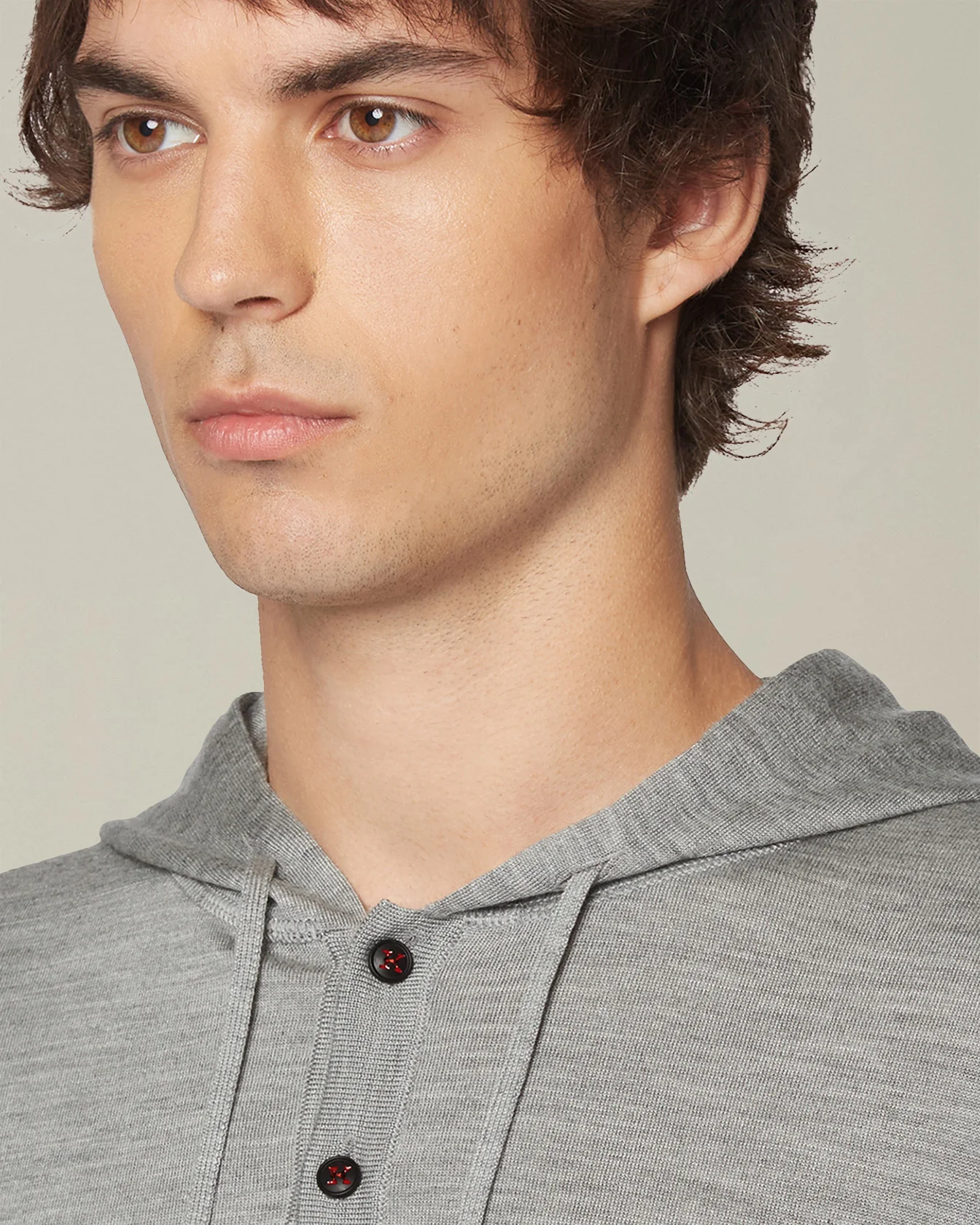 CASHMERE AND SILK HOODED TOP - Image 4