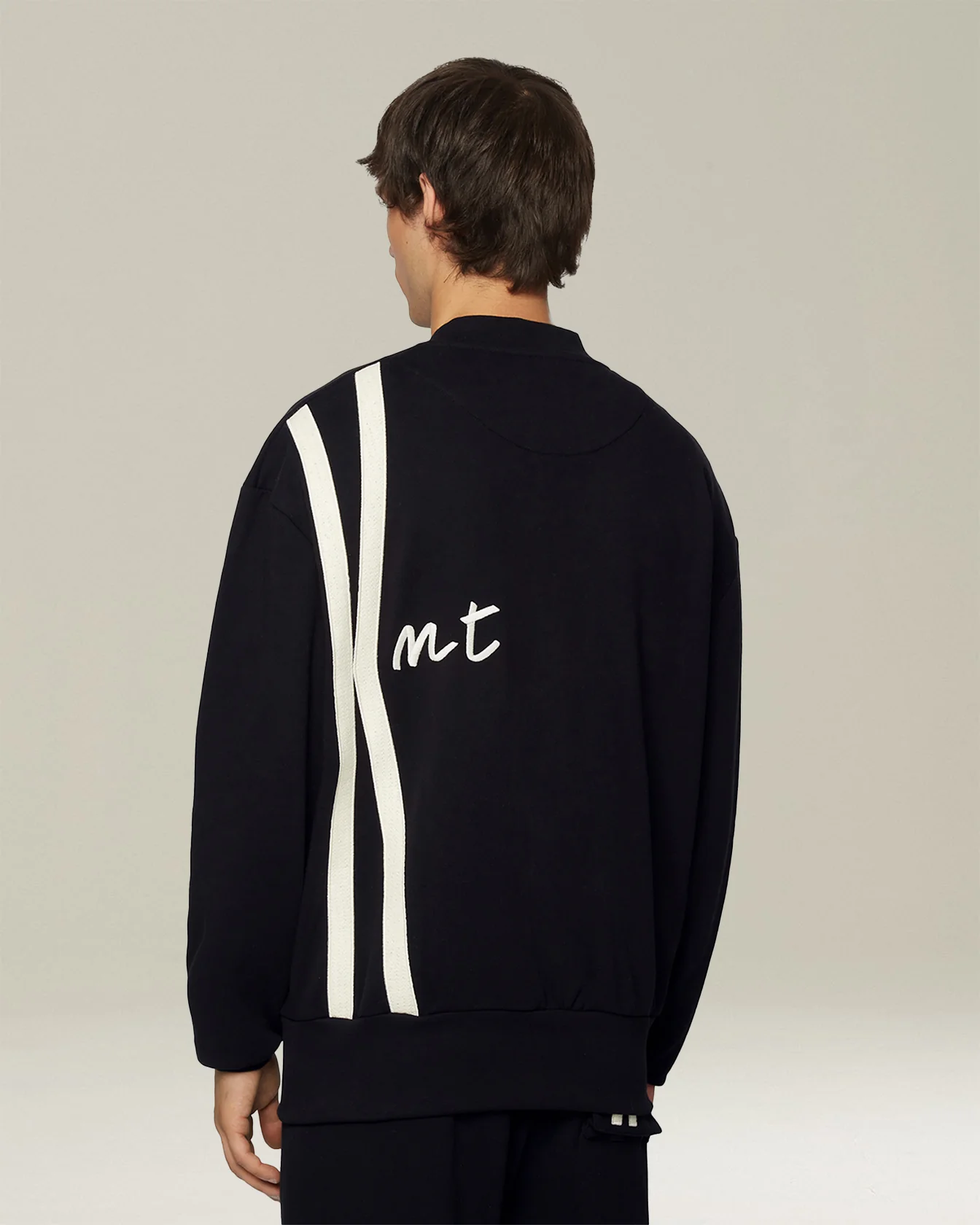 COTTON SWEATSHIRT WITH MAXI LETTERING - Image 3