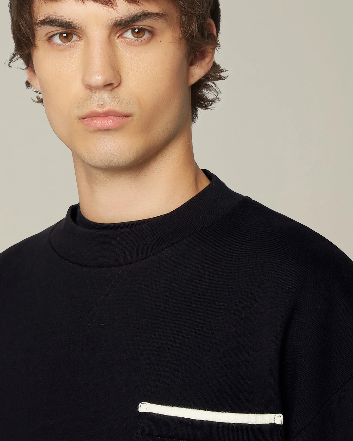 COTTON SWEATSHIRT WITH MAXI LETTERING - Image 4
