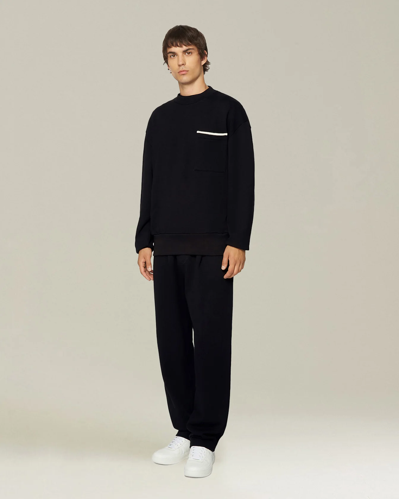 COTTON SWEATSHIRT WITH MAXI LETTERING - Image 5