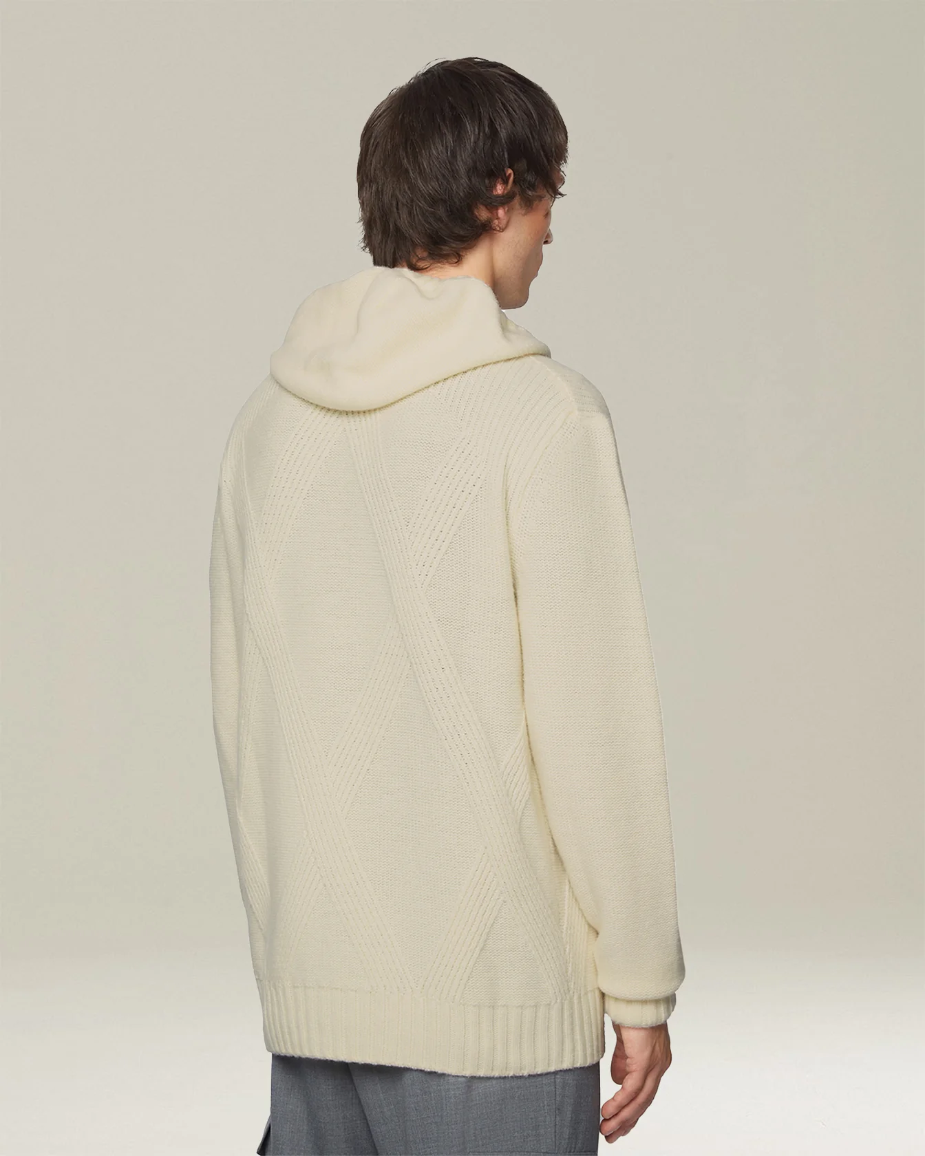WOOL HOODED SWEATSHIRT - Image 3