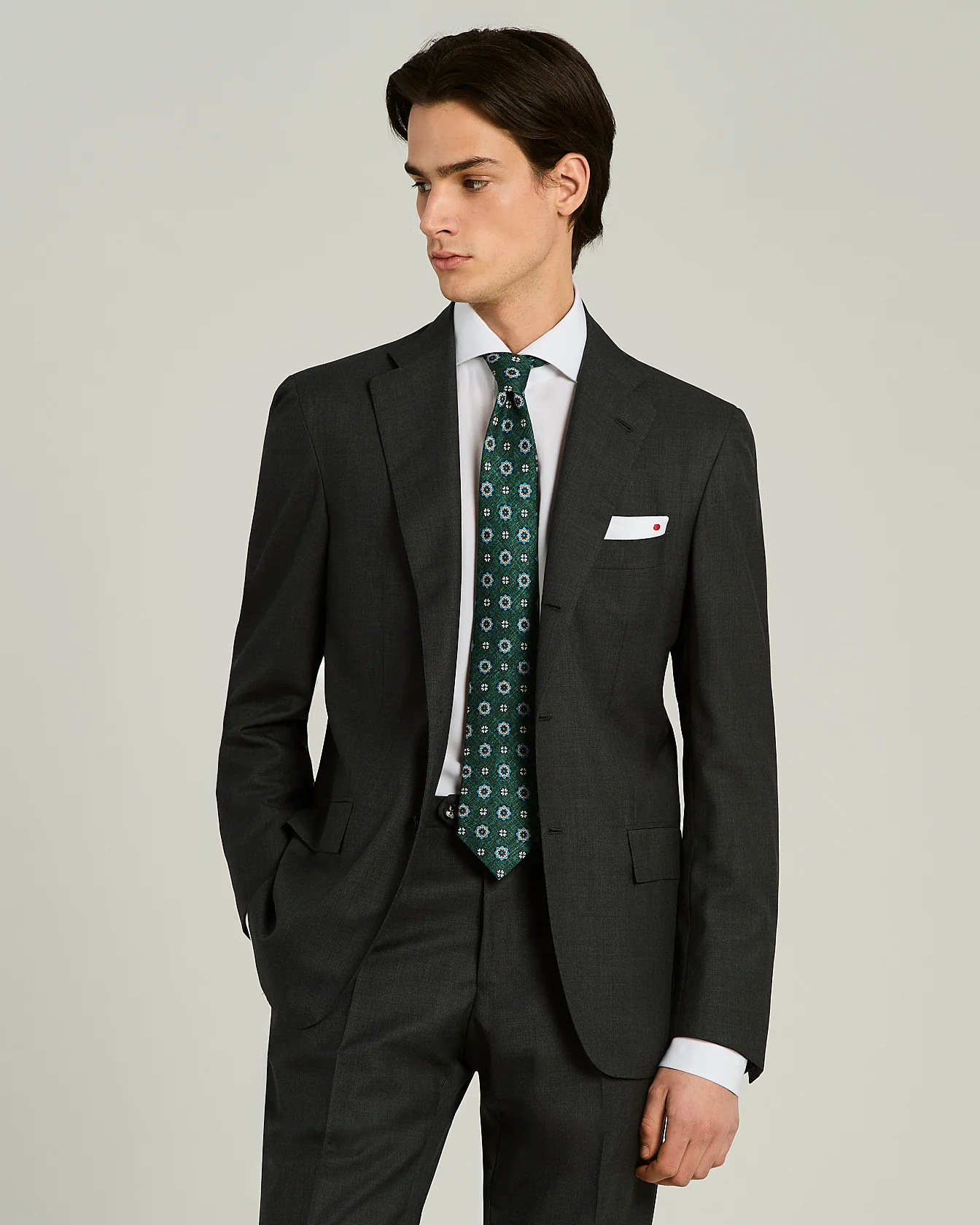 PATTERNED SILK TIE - Image 4