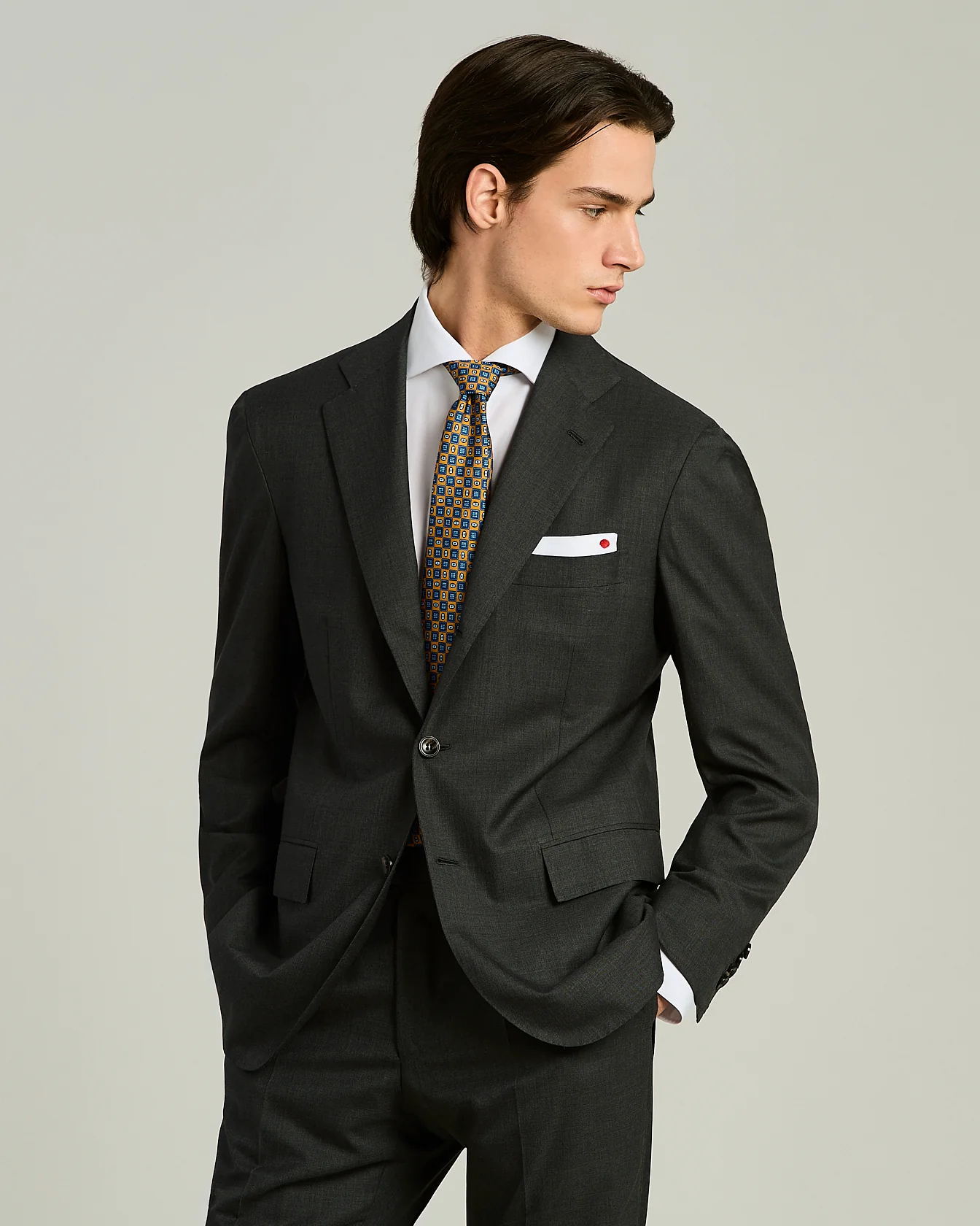 PATTERNED SILK TIE - Image 4