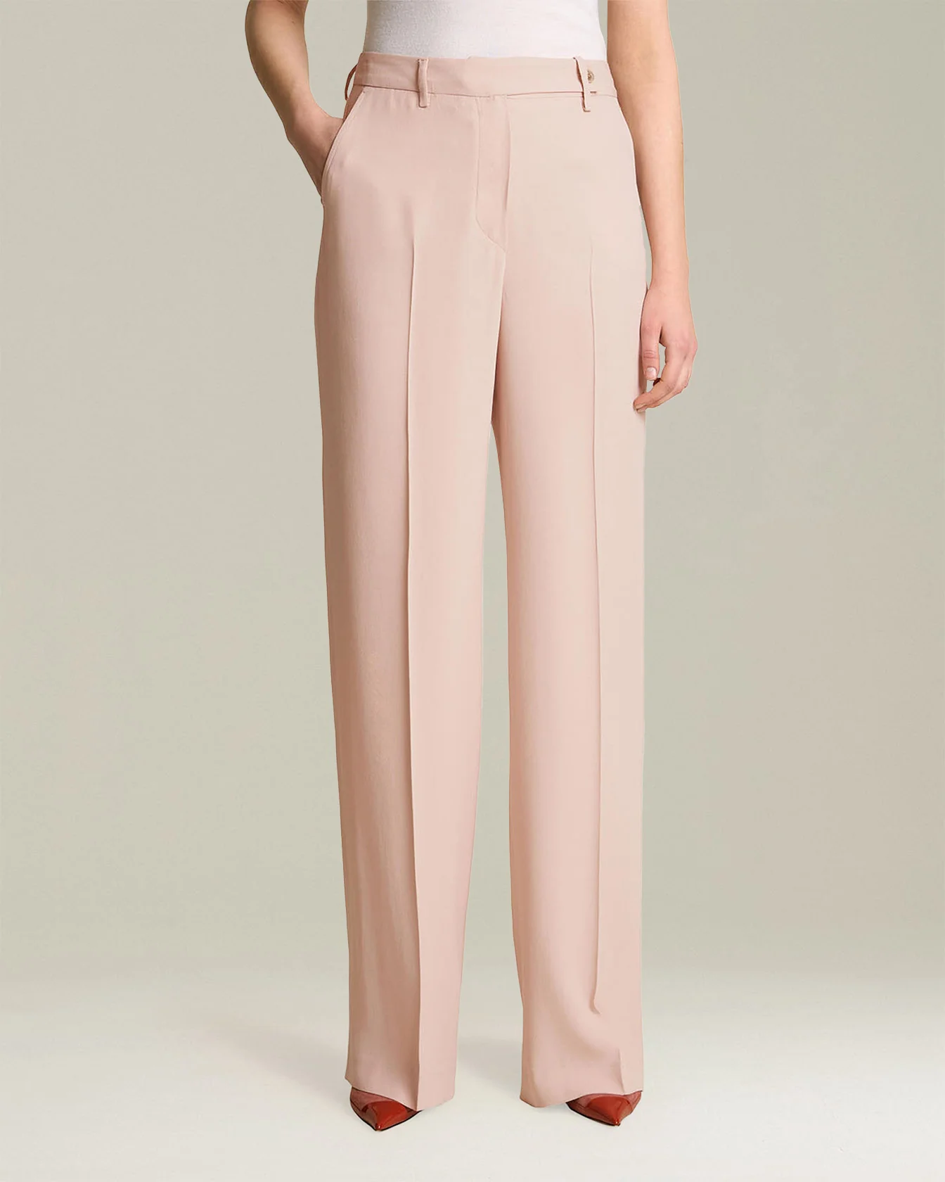 LIGHTWEIGHT SILK TROUSERS - Image 2