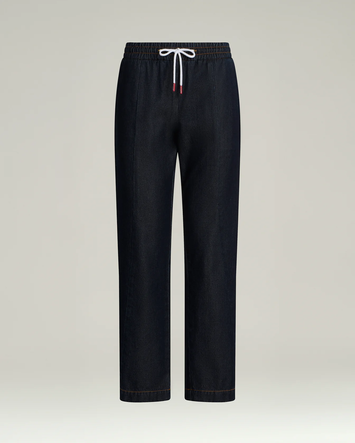 SOFT-WAISTED COTTON AND LINEN TROUSERS