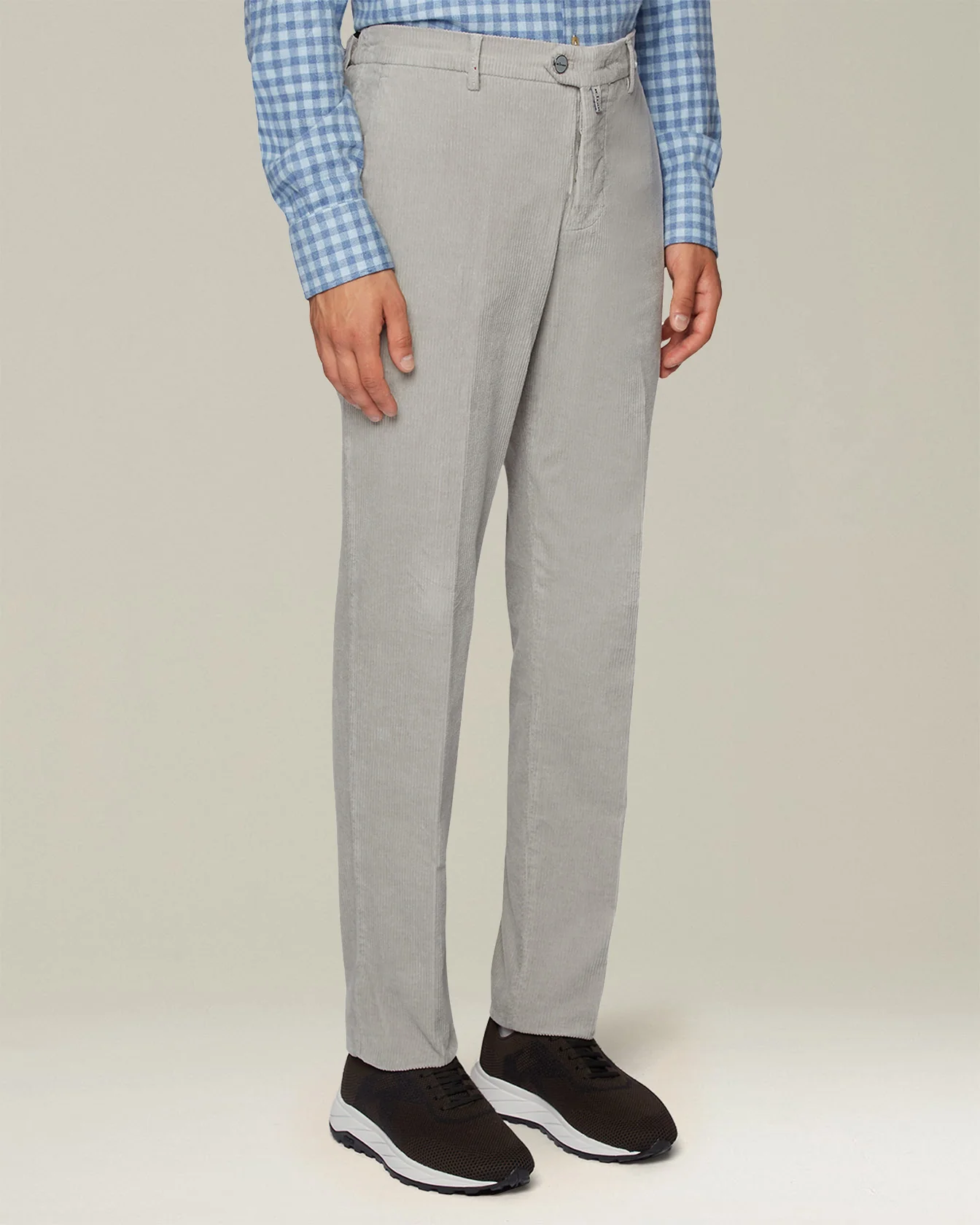 CASUAL COTTON AND CASHMERE TROUSERS - Image 2
