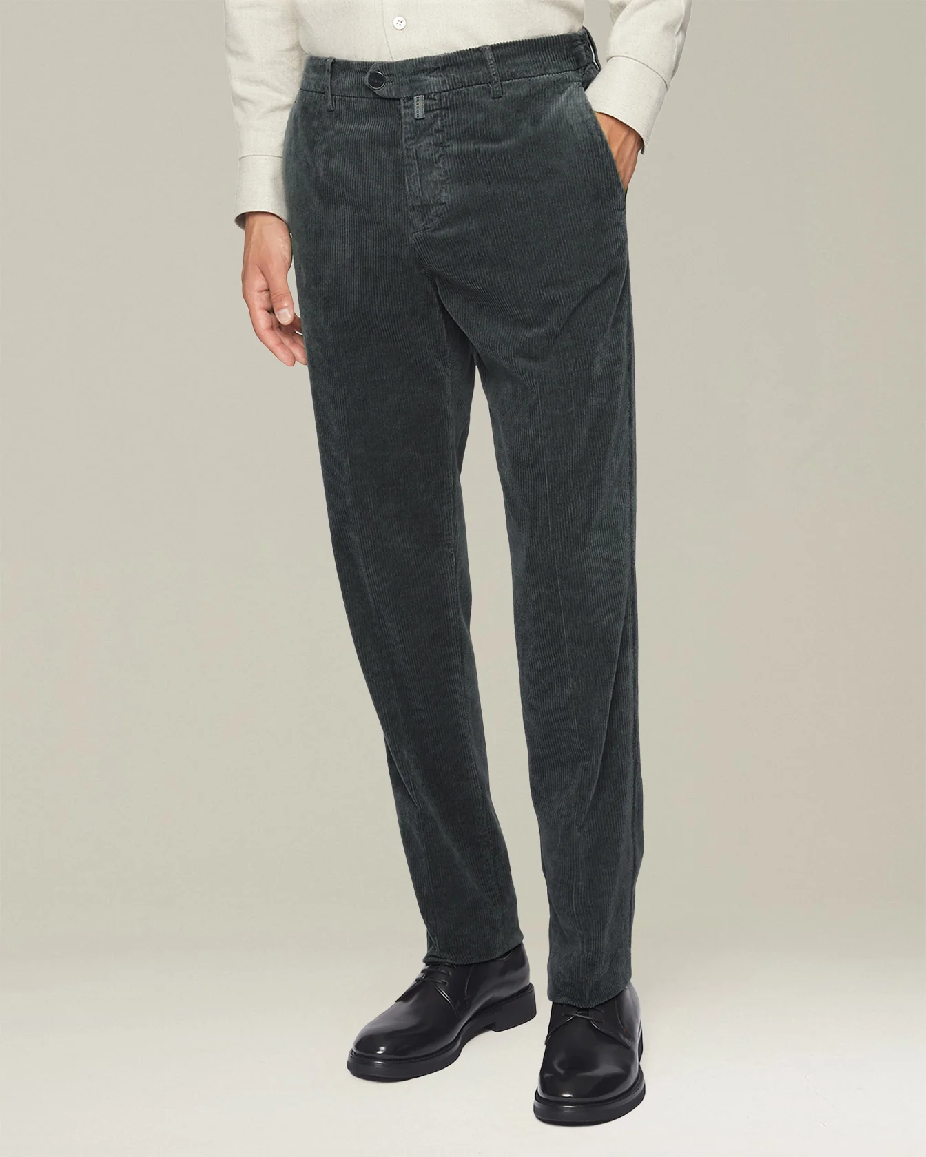 CASUAL COTTON AND CASHMERE TROUSERS - Image 2