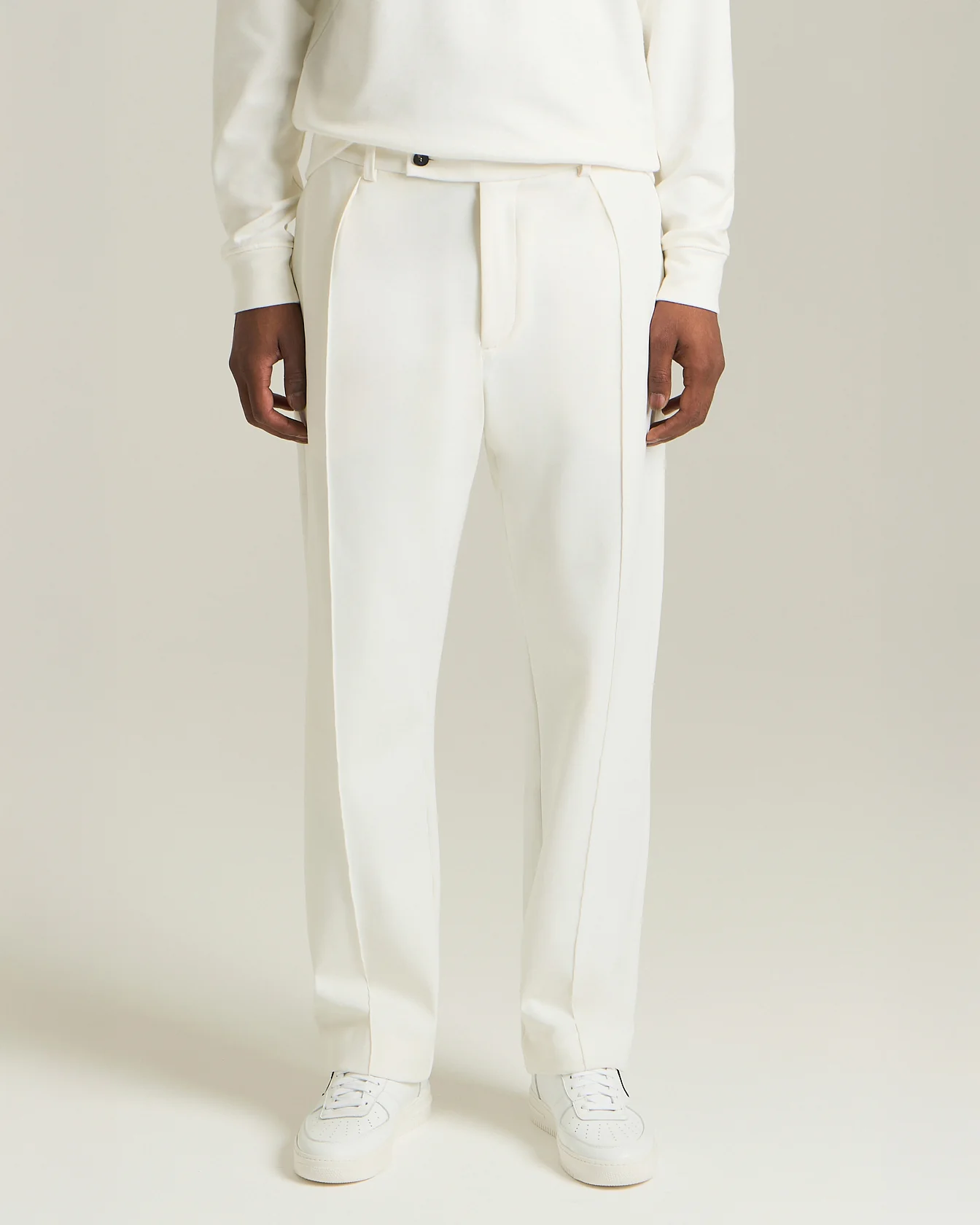 EFFORTLESS LUXE COTTON AND SILK TROUSERS - Image 2