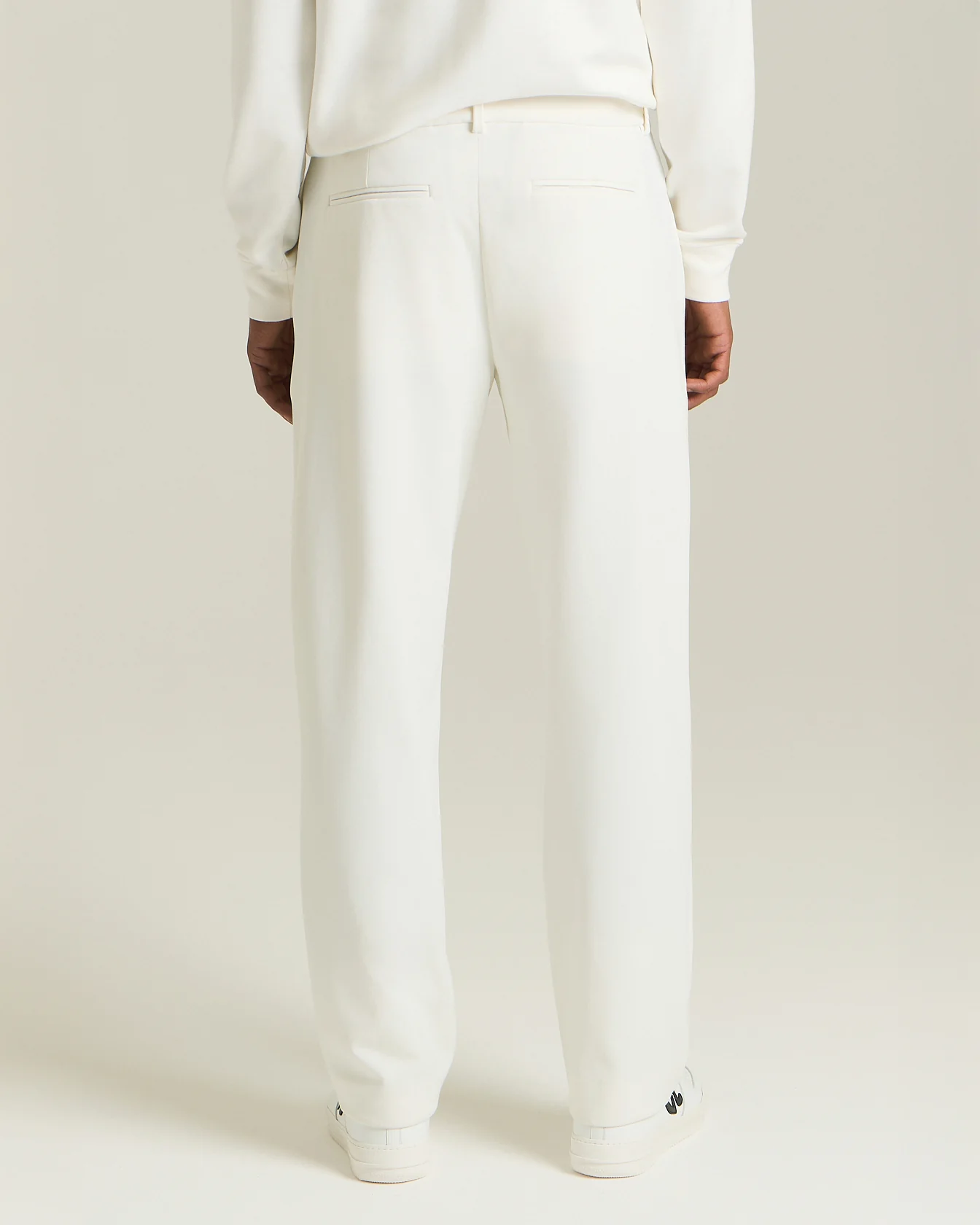 EFFORTLESS LUXE COTTON AND SILK TROUSERS - Image 3