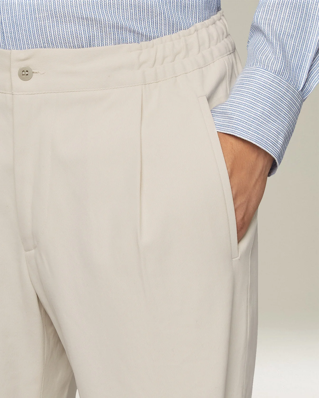 COTTON COMFORT TROUSERS - Image 4