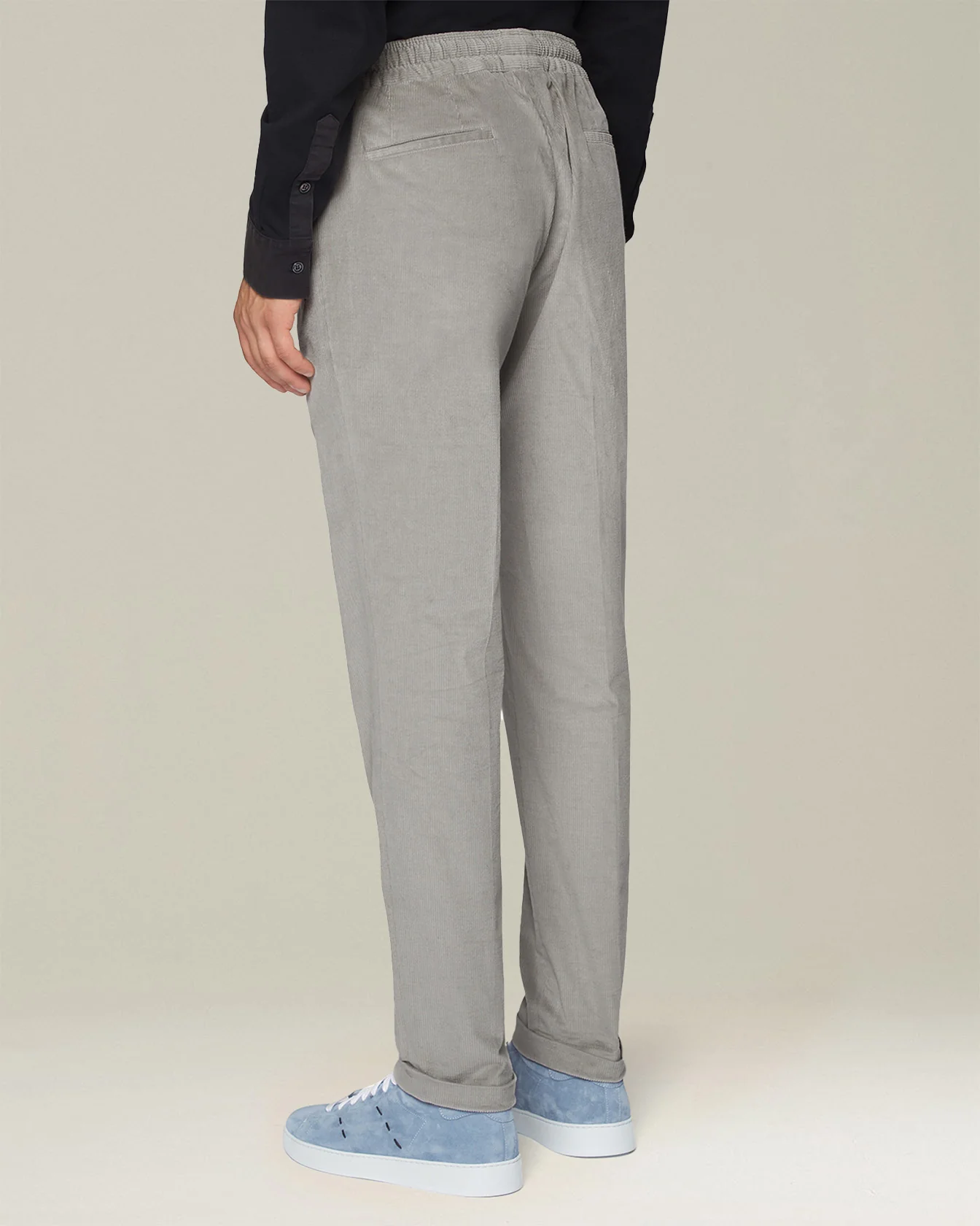 COTTON AND WOOL COMFORT TROUSERS - Image 3
