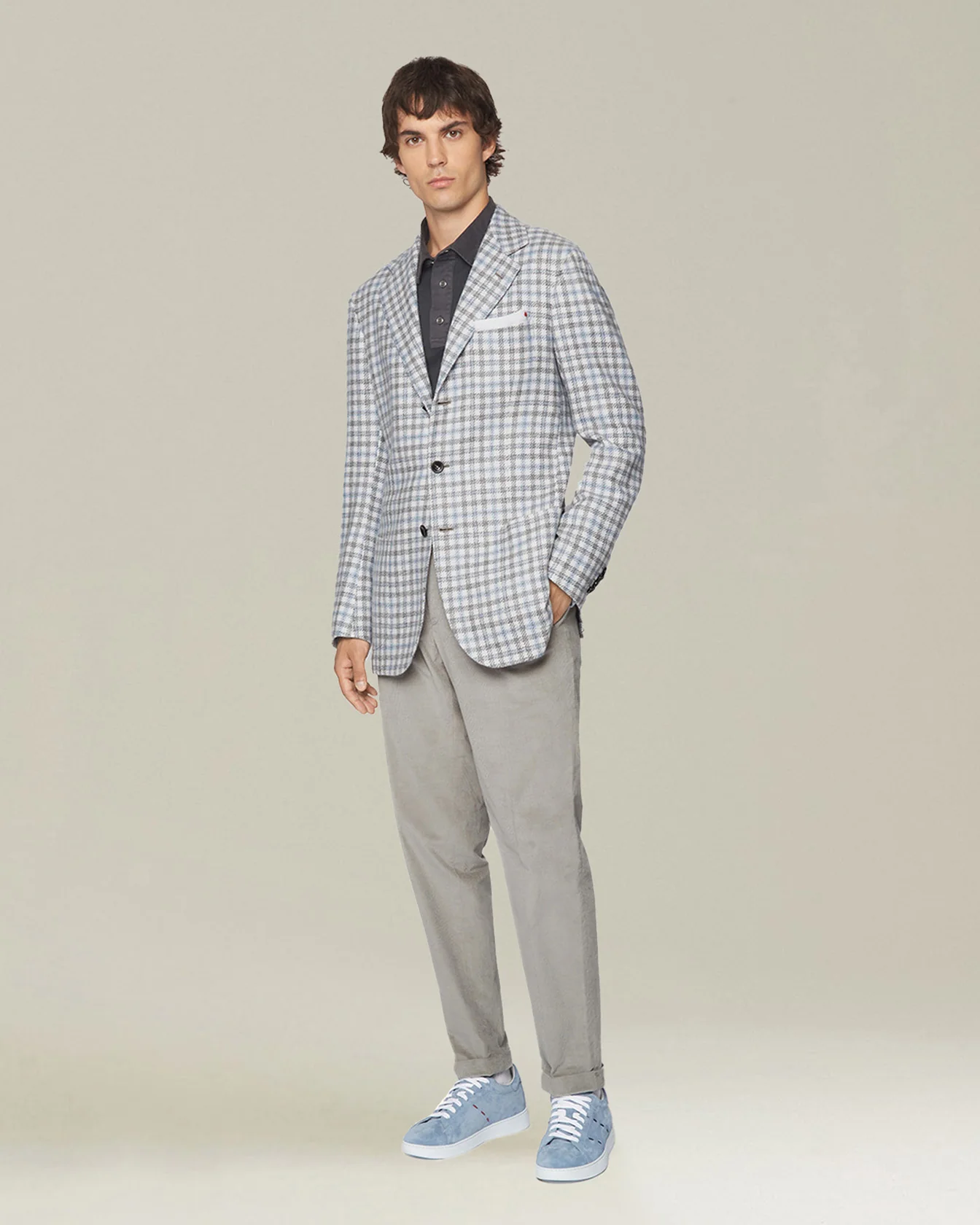 COTTON AND WOOL COMFORT TROUSERS - Image 5