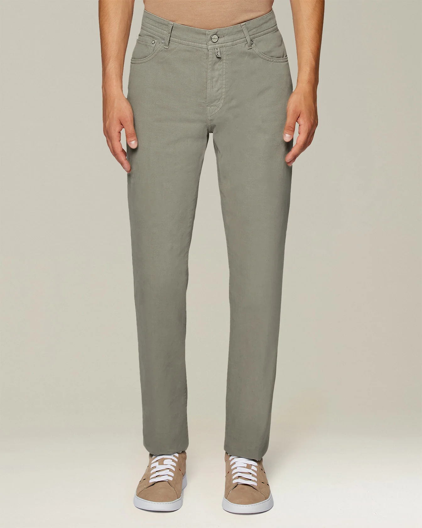 DENIM AND CASHMERE TAILORED JEANS - Image 2