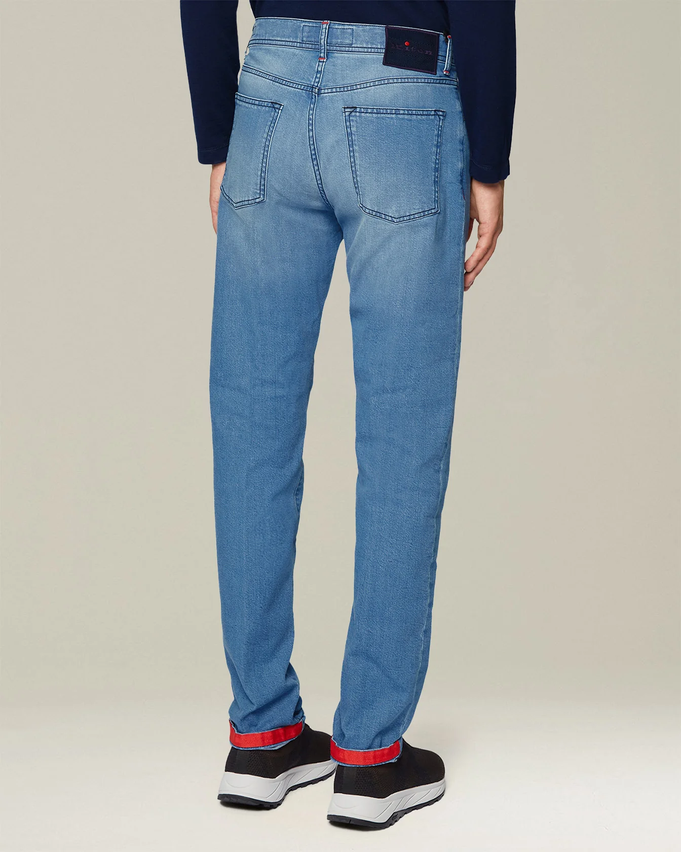 DENIM AND CASHMERE TAILORED JEANS - Image 4