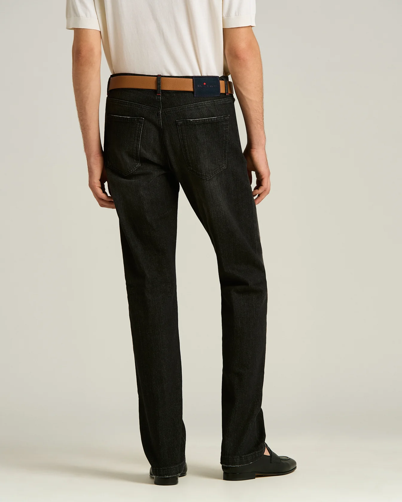 5-POCKET JEANS IN STRETCH COTTON DENIM BLACK - Image 3
