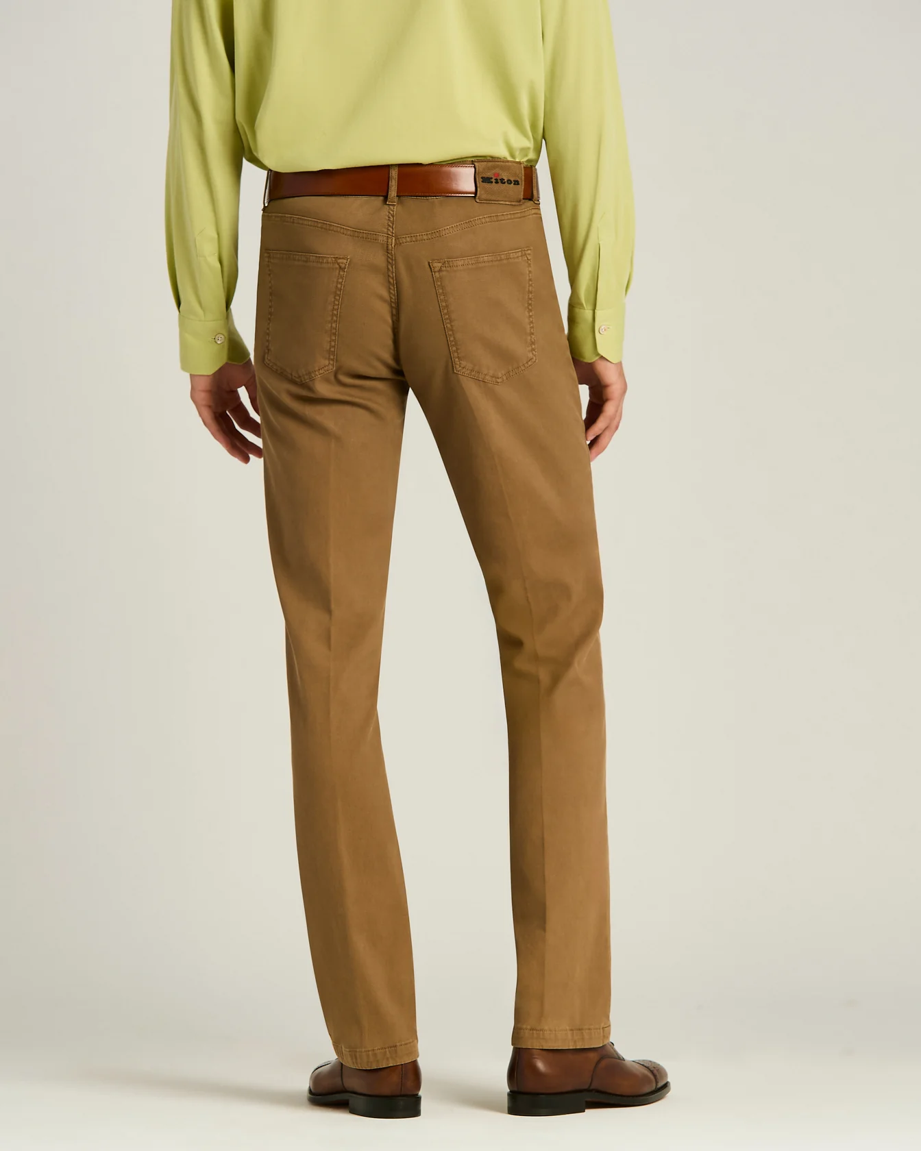 STRETCH COTTON FIVE-POCKET TROUSERS - Image 3