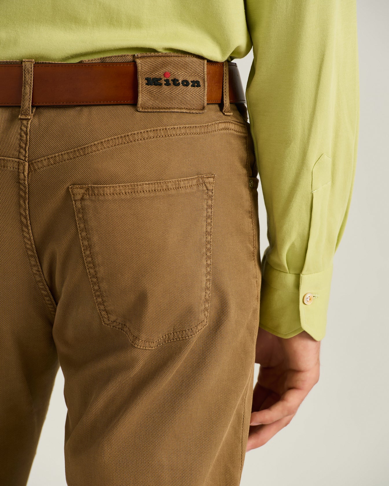 STRETCH COTTON FIVE-POCKET TROUSERS - Image 4
