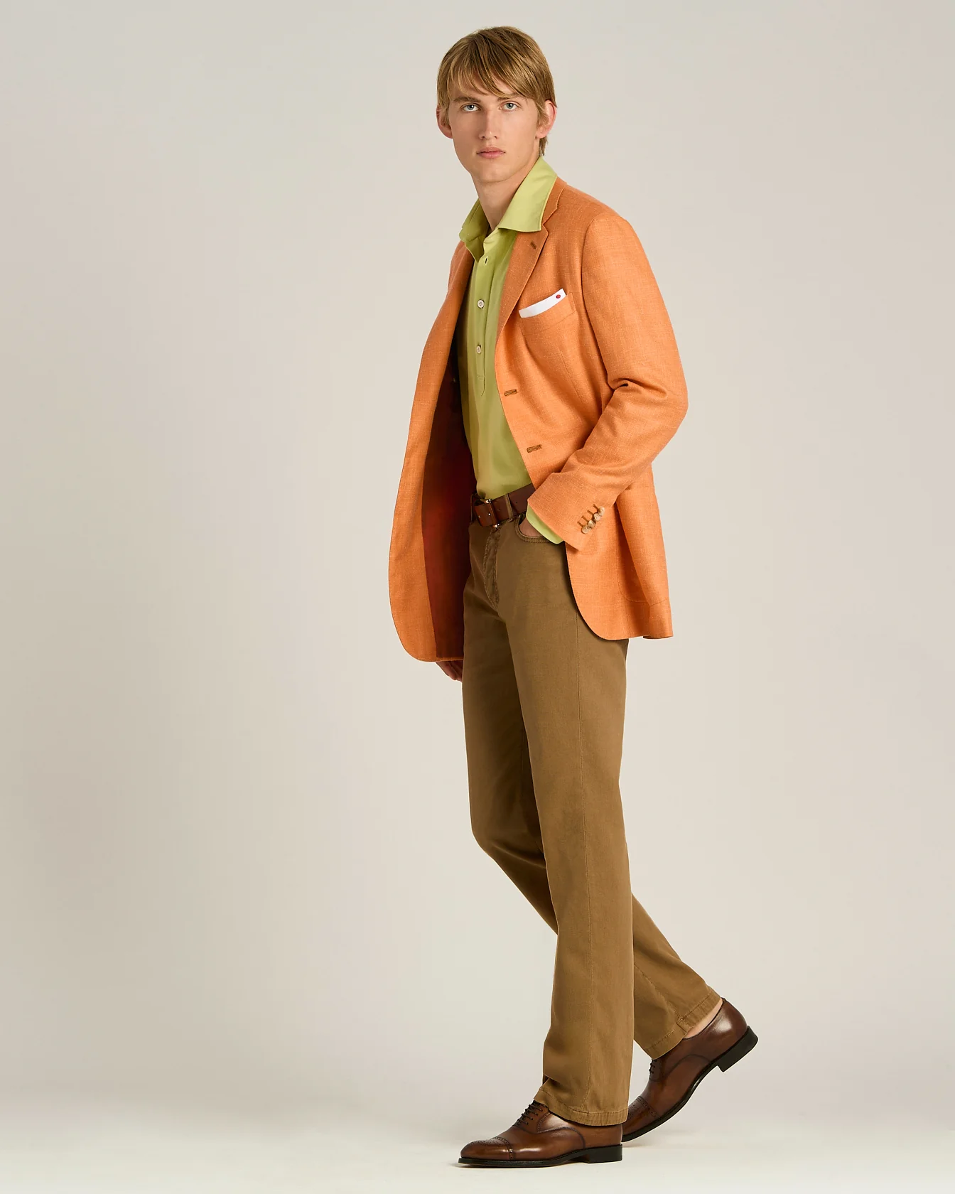 STRETCH COTTON FIVE-POCKET TROUSERS - Image 5