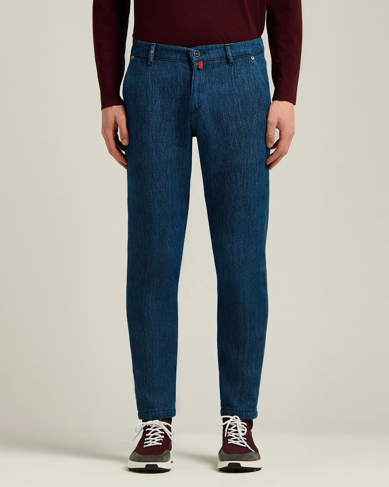 DENIM TROUSERS IN STRETCH COTTON - Image 2