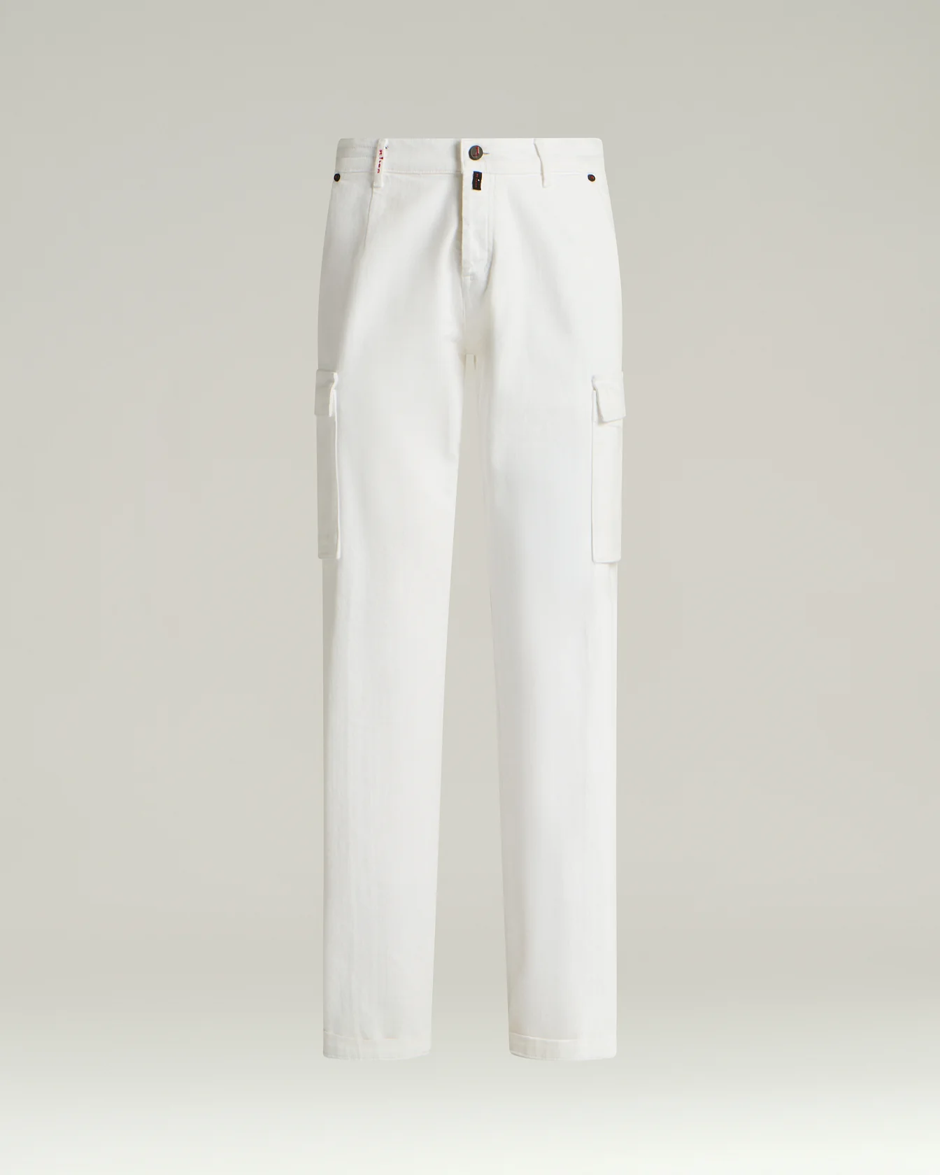STRETCH COTTON WHITE TROUSERS