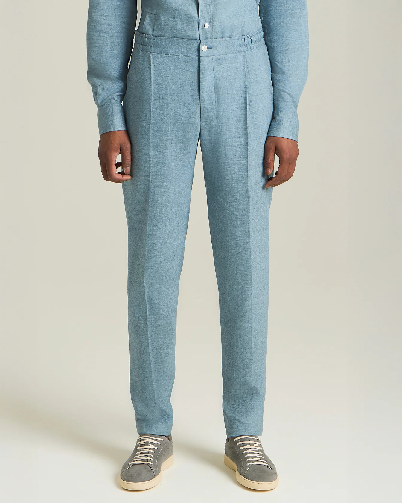 COMFORT LINEN BLEND TROUSERS - Image 2