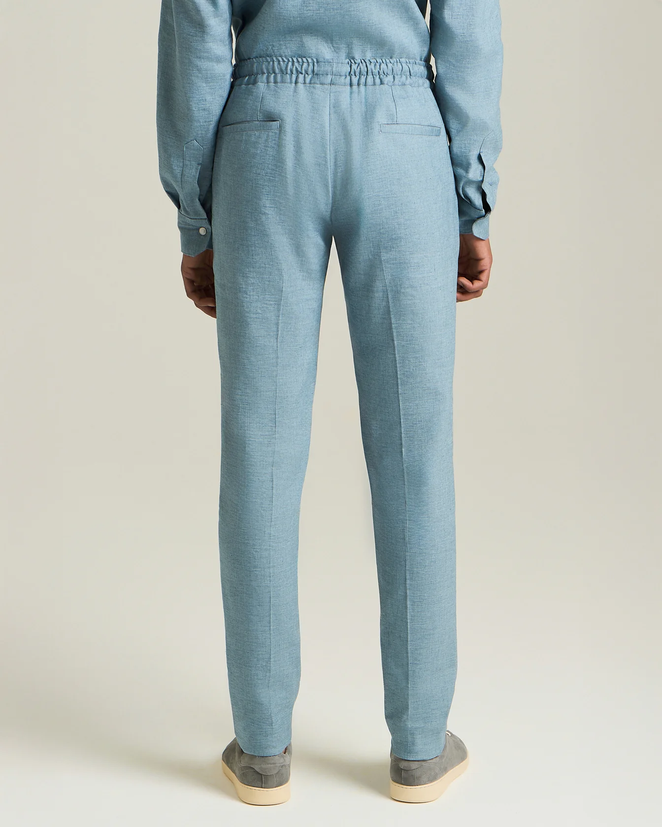 COMFORT LINEN BLEND TROUSERS - Image 3