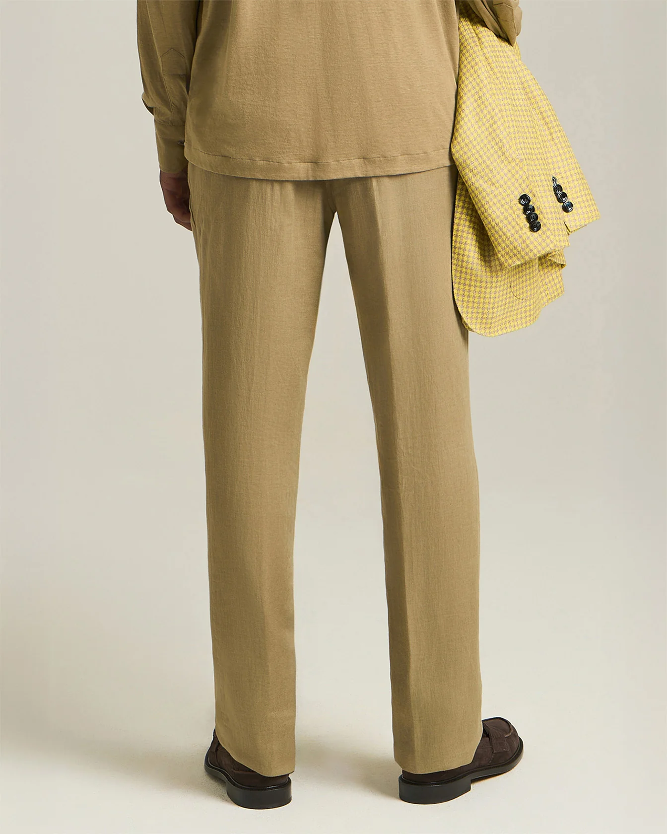 LINEN COMFORT-FIT PULL-ON TROUSERS - Image 4
