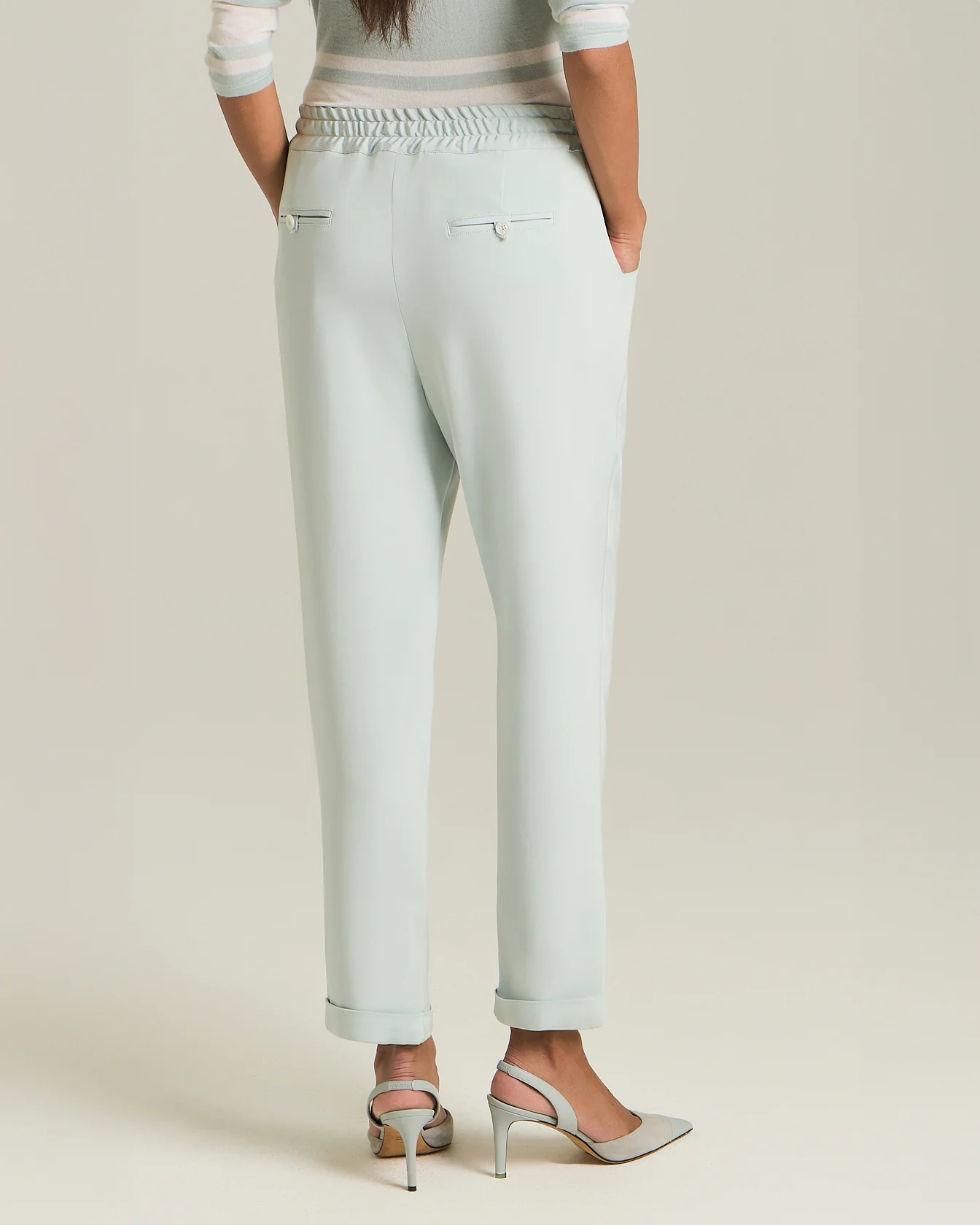 SILK COMFORT-FIT TROUSERS - Image 4