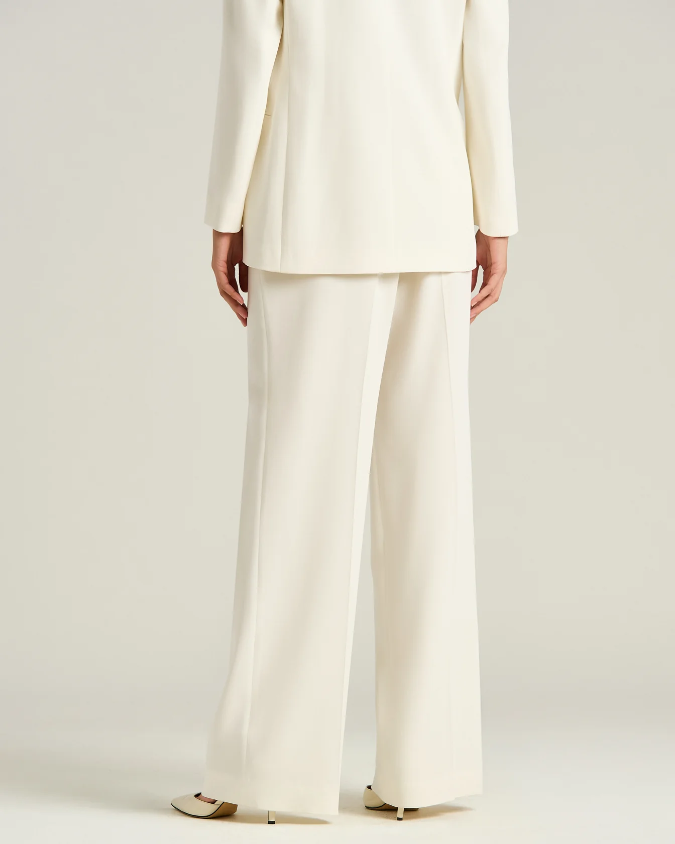 WIDE-LEG SILK TROUSERS - Image 3